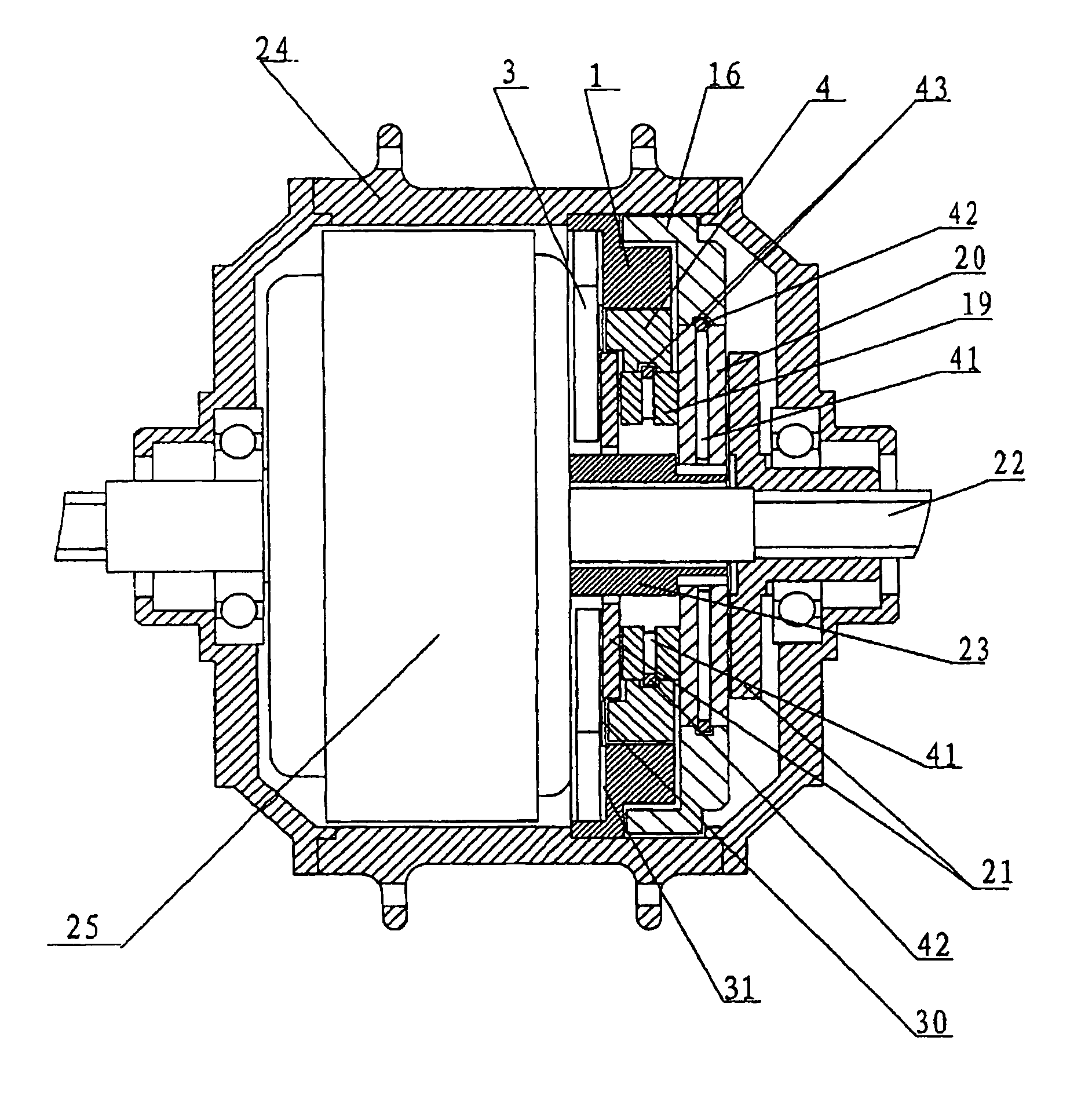 Automatic transmission for electric vehicle hub