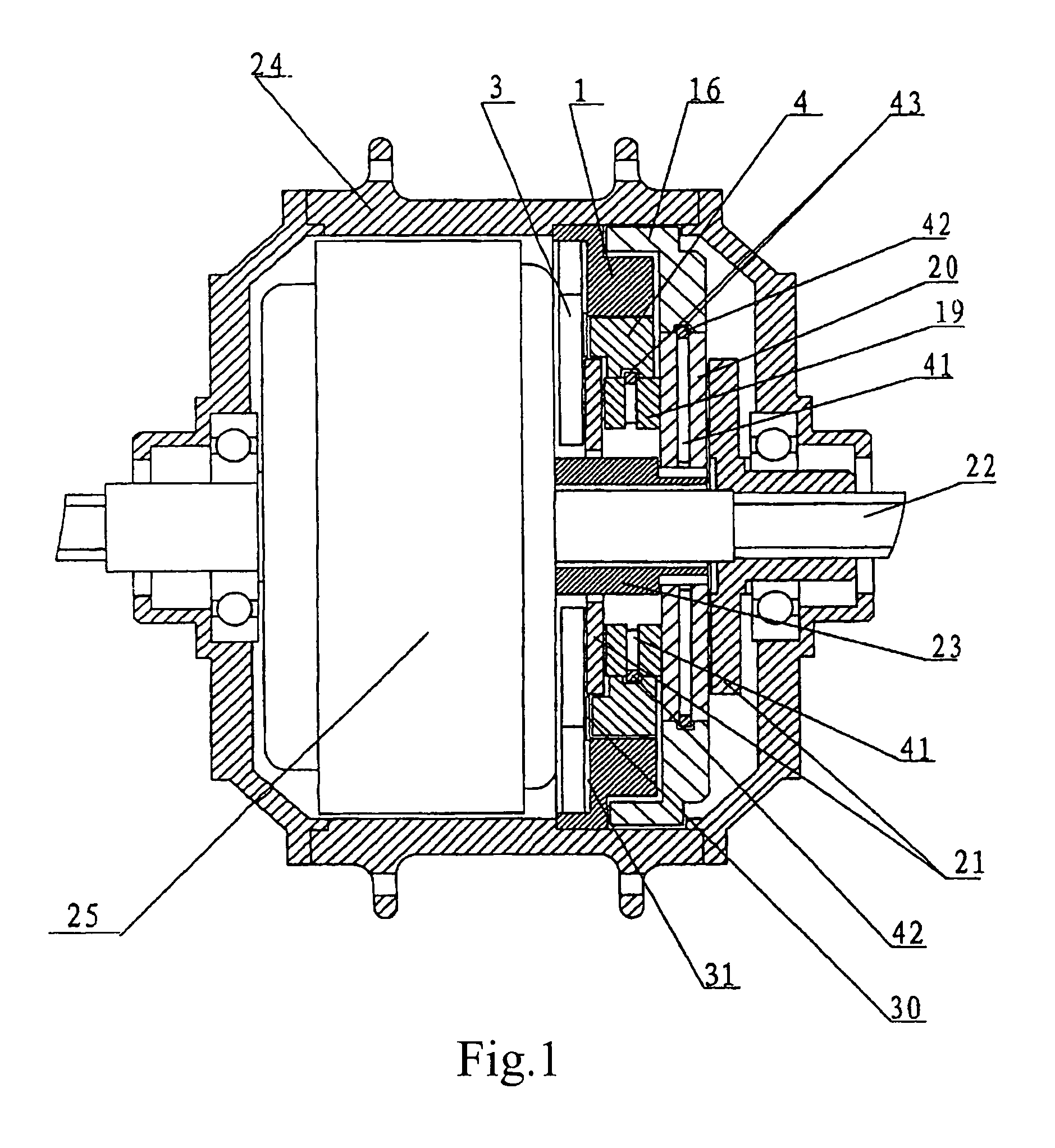 Automatic transmission for electric vehicle hub