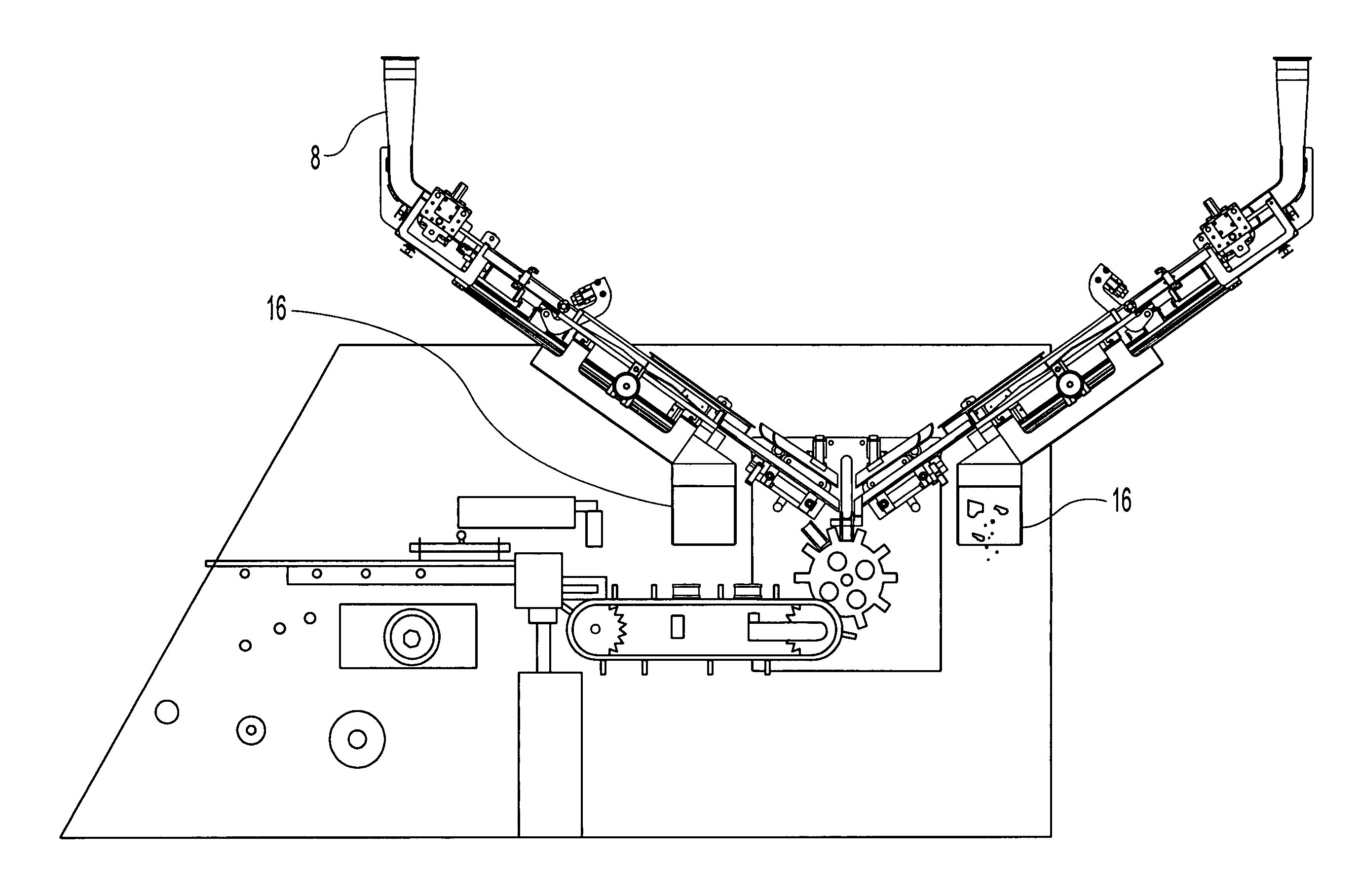 Apparatus for unwrapping and transporting frangible wafers for ice cream sandwiches and the like