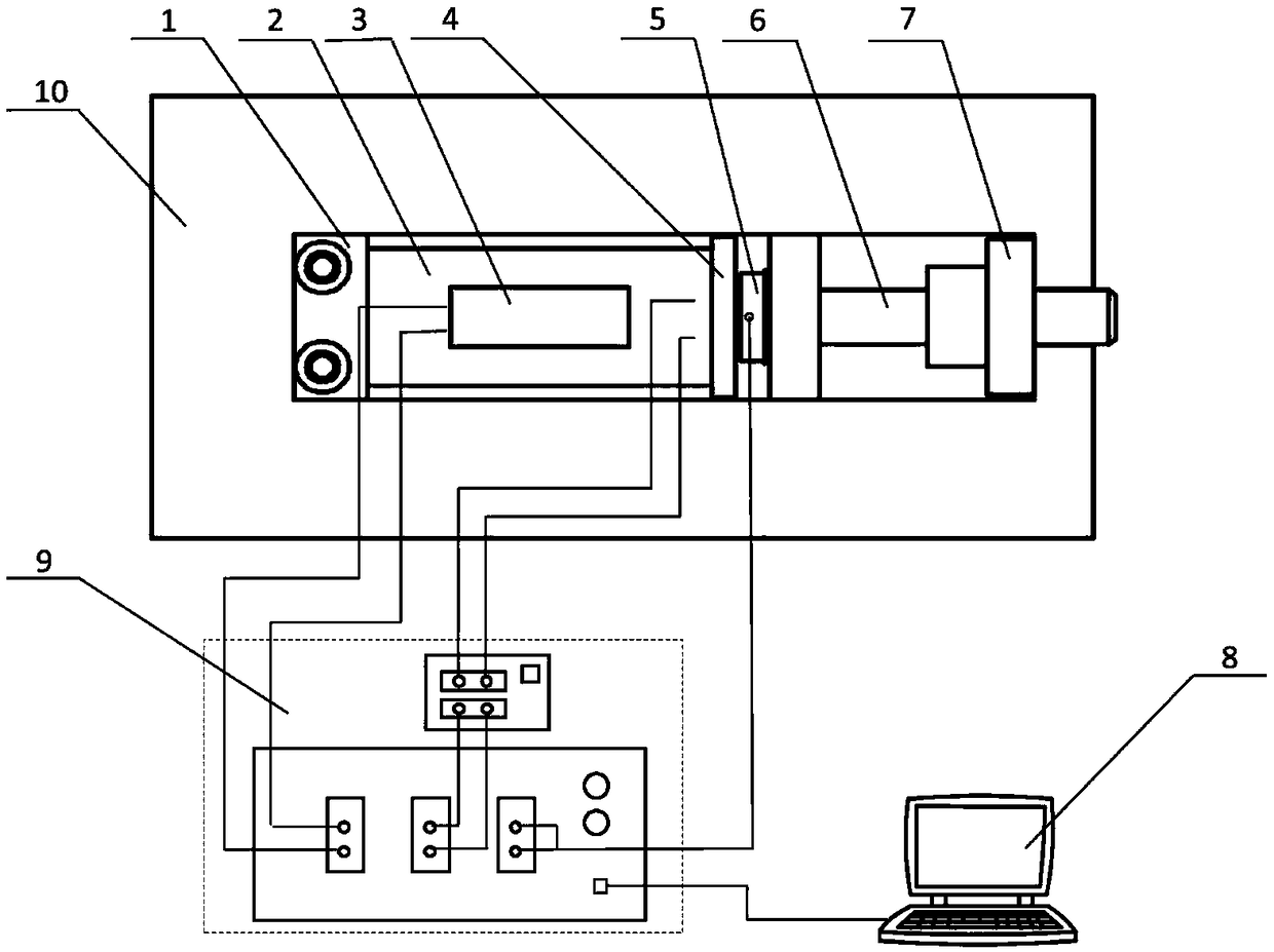 Output performance test method for stacked piezoelectric ceramic driver