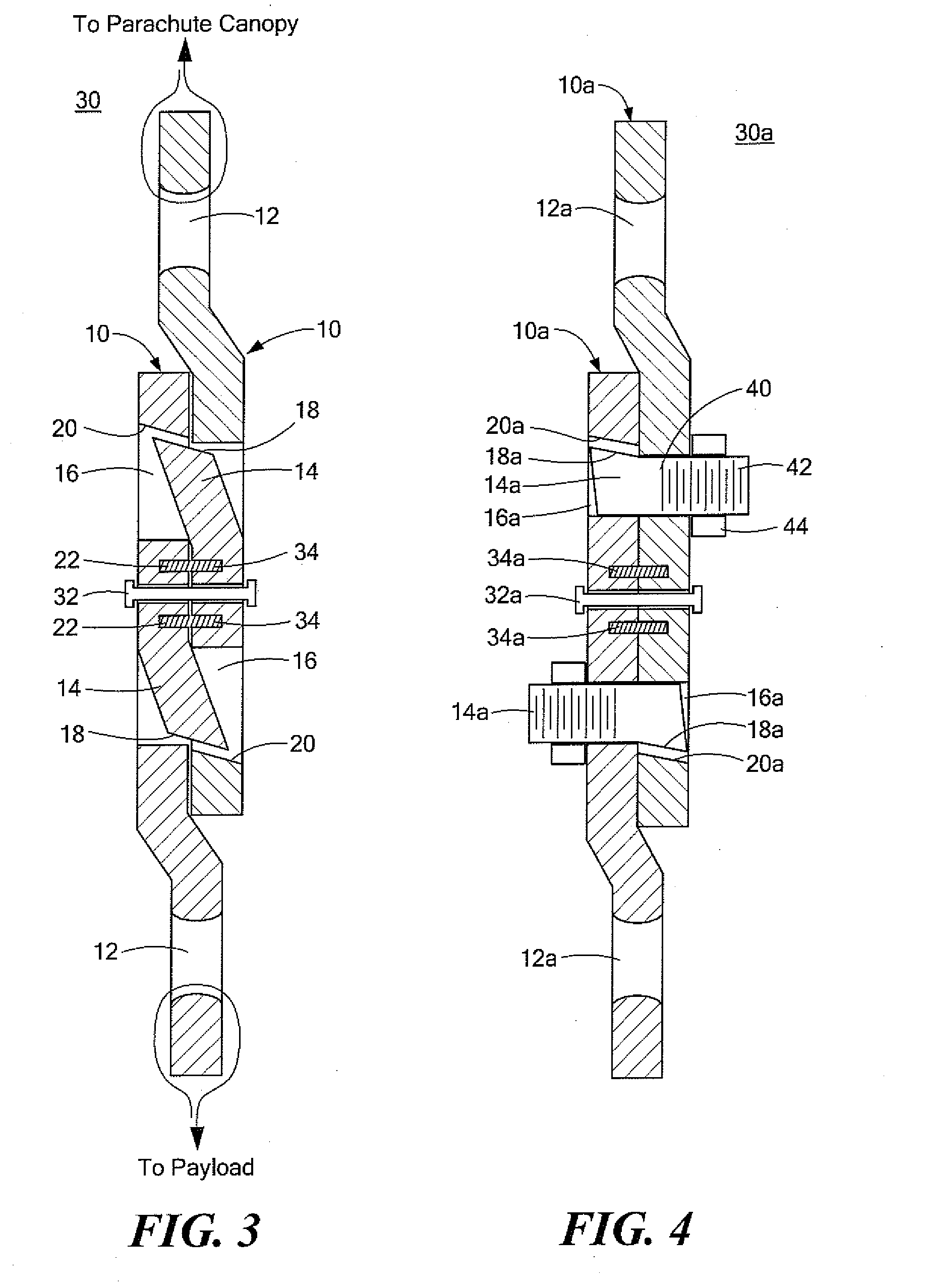 Ground Impact Cargo Parachute Release Mechanism