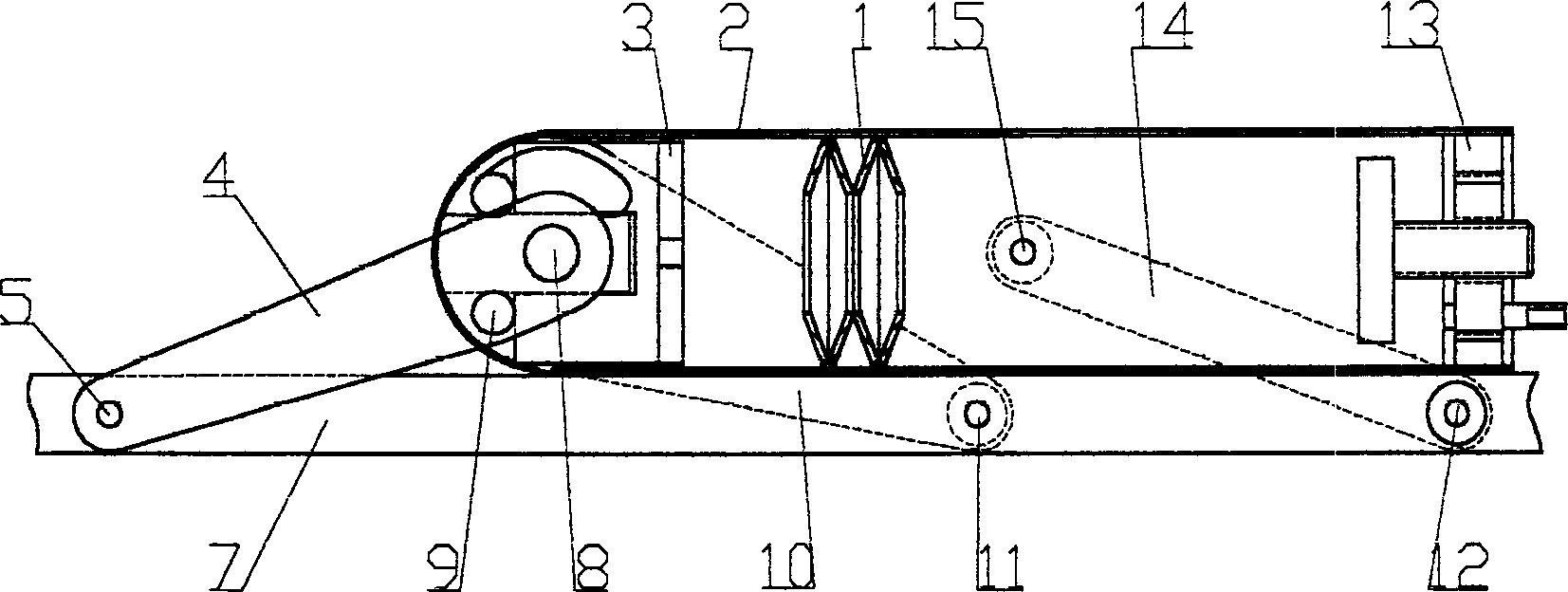 Passive direct loaded disk spring tension compensator