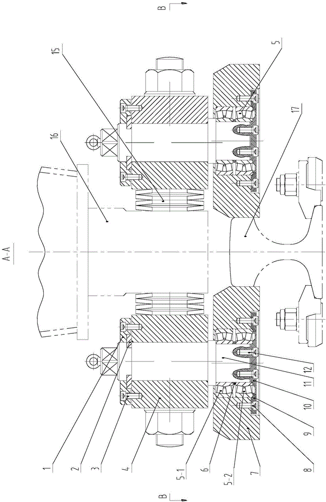 Guide wheel device of movement mechanism of mechanical equipment