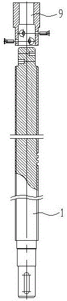 Multi-lead-screw synchronous motor lifting rod