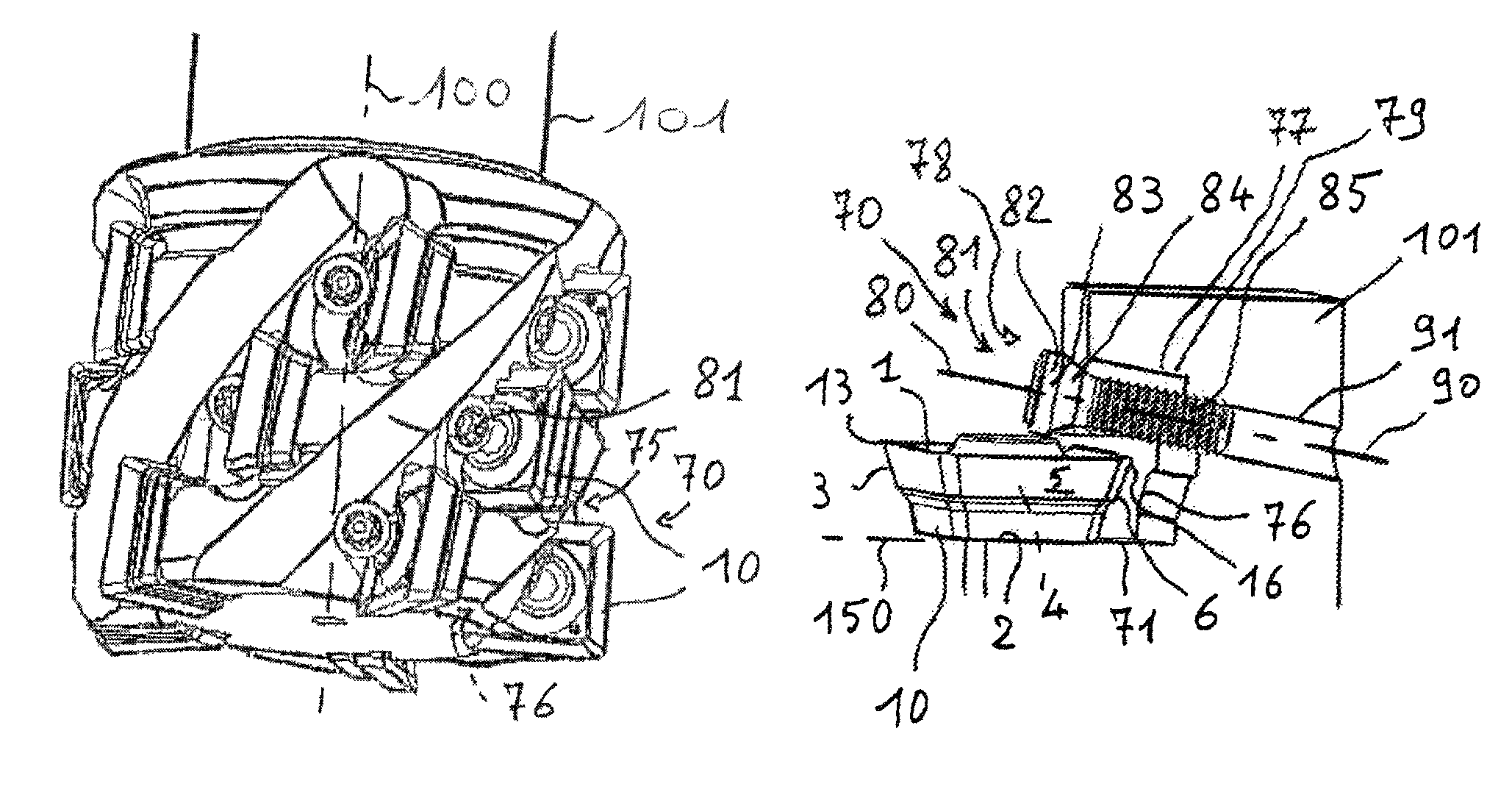 Cutting insert having a chip deflector