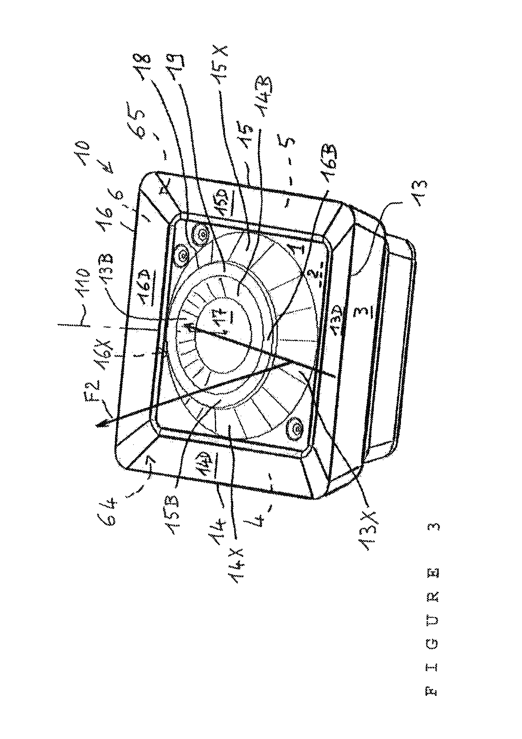 Cutting insert having a chip deflector