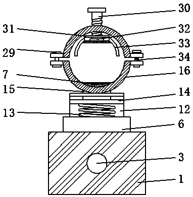 Mounting auxiliary device for artificial wrist joint used for plastic surgery