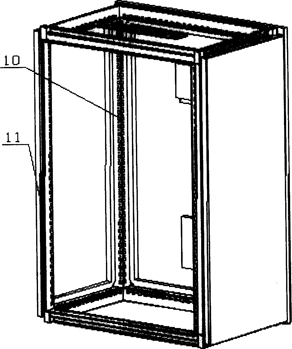 Electromagnetic shielding mode of electric apparatus chassis in new type train