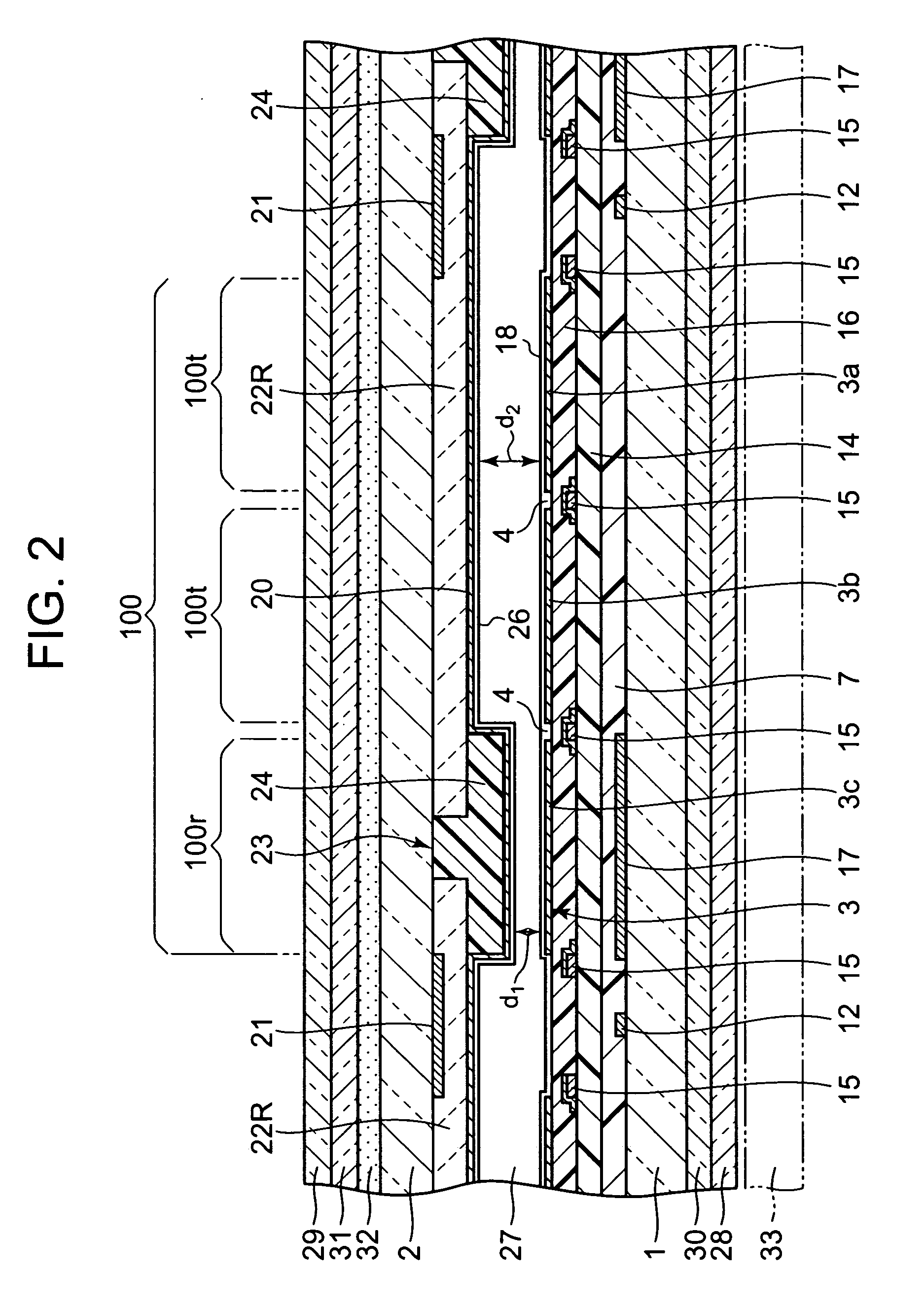 Homeotropic alignment type semi-transmissive reflective liquid crystal display device