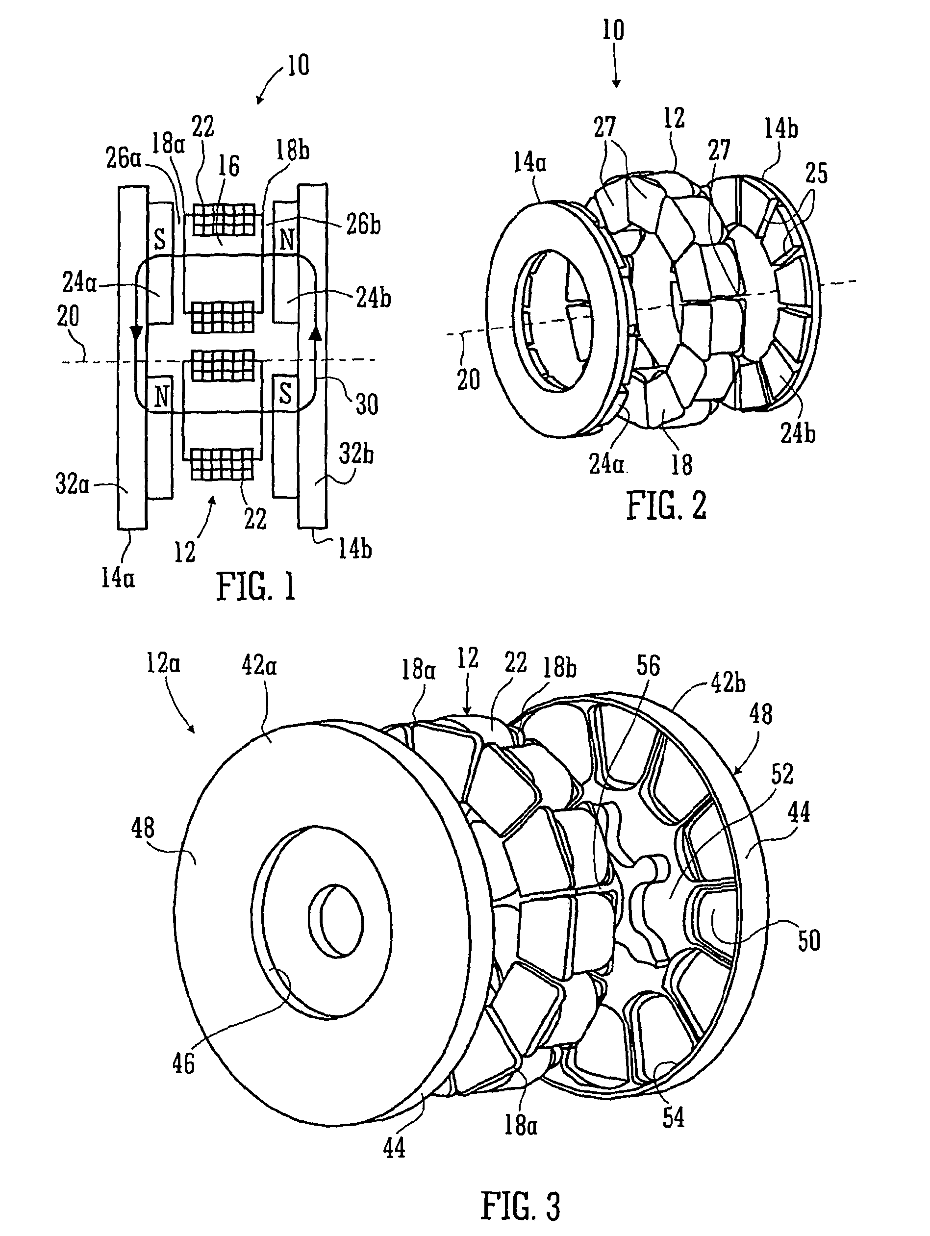 Electric machine—over-moulding construction