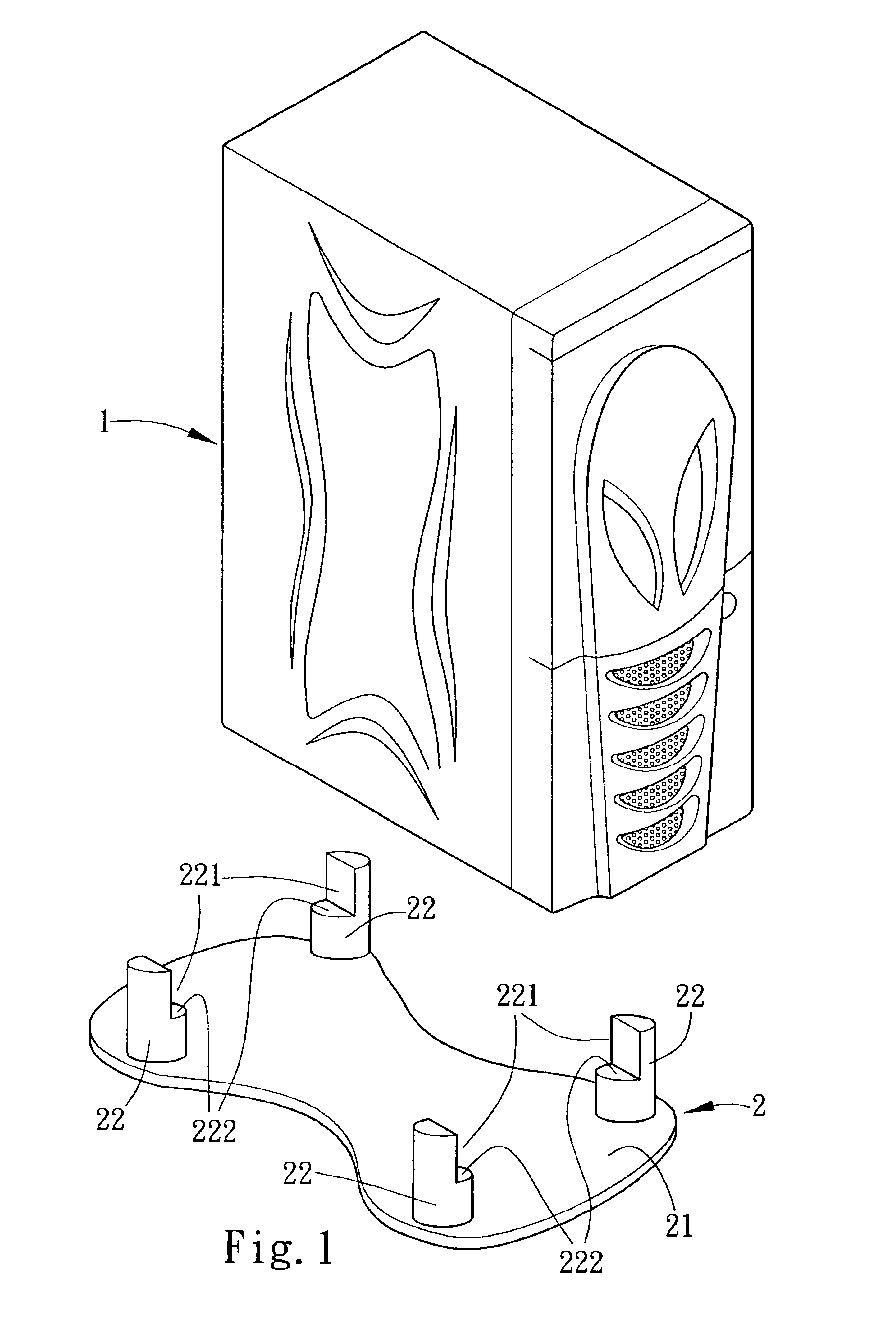 Computer housing ventilation arrangement