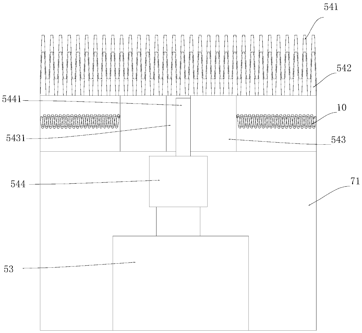 Adjustable shear-type intervertebral disc ectomy device under spine endoscope