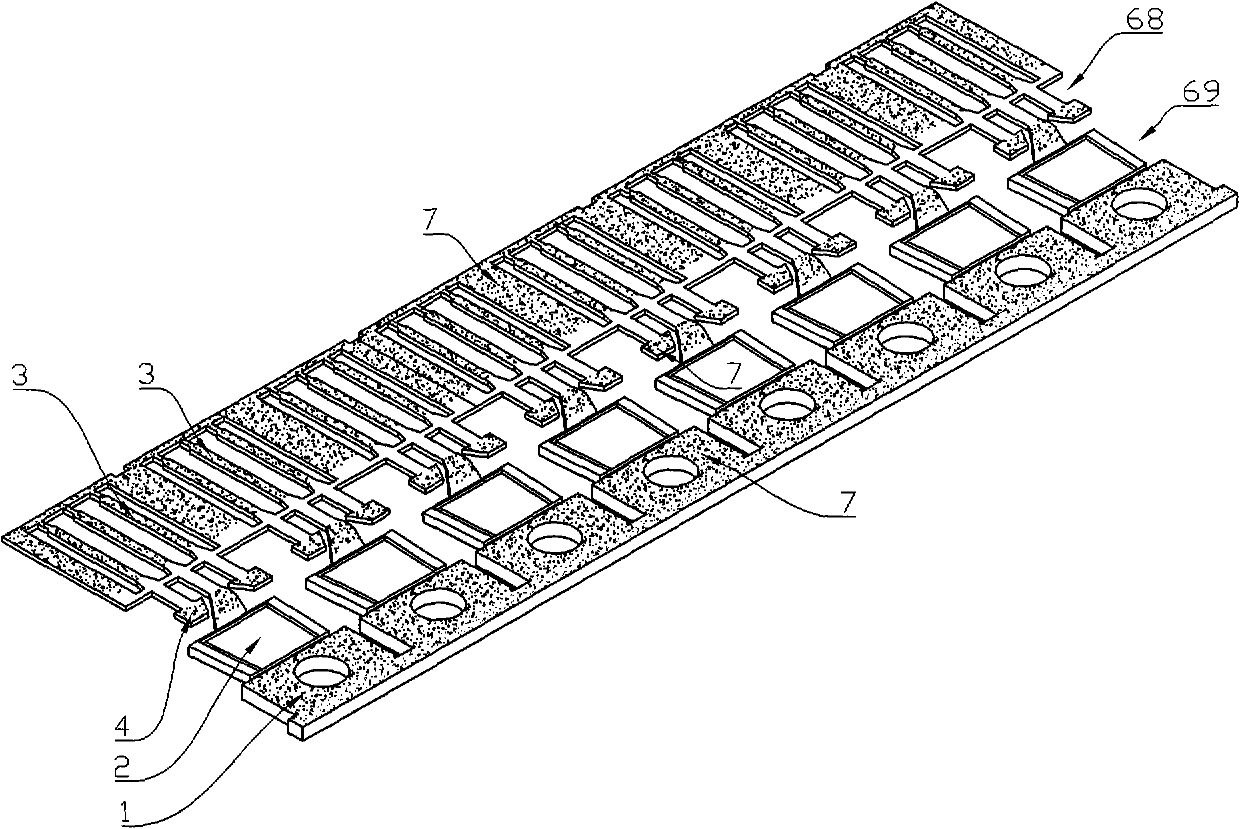 Membrane sticking electroplating process for lead frame and special device thereof