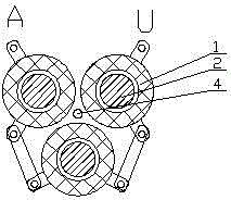 Three-phase electromagnetic balancing energy-saving electric reactor