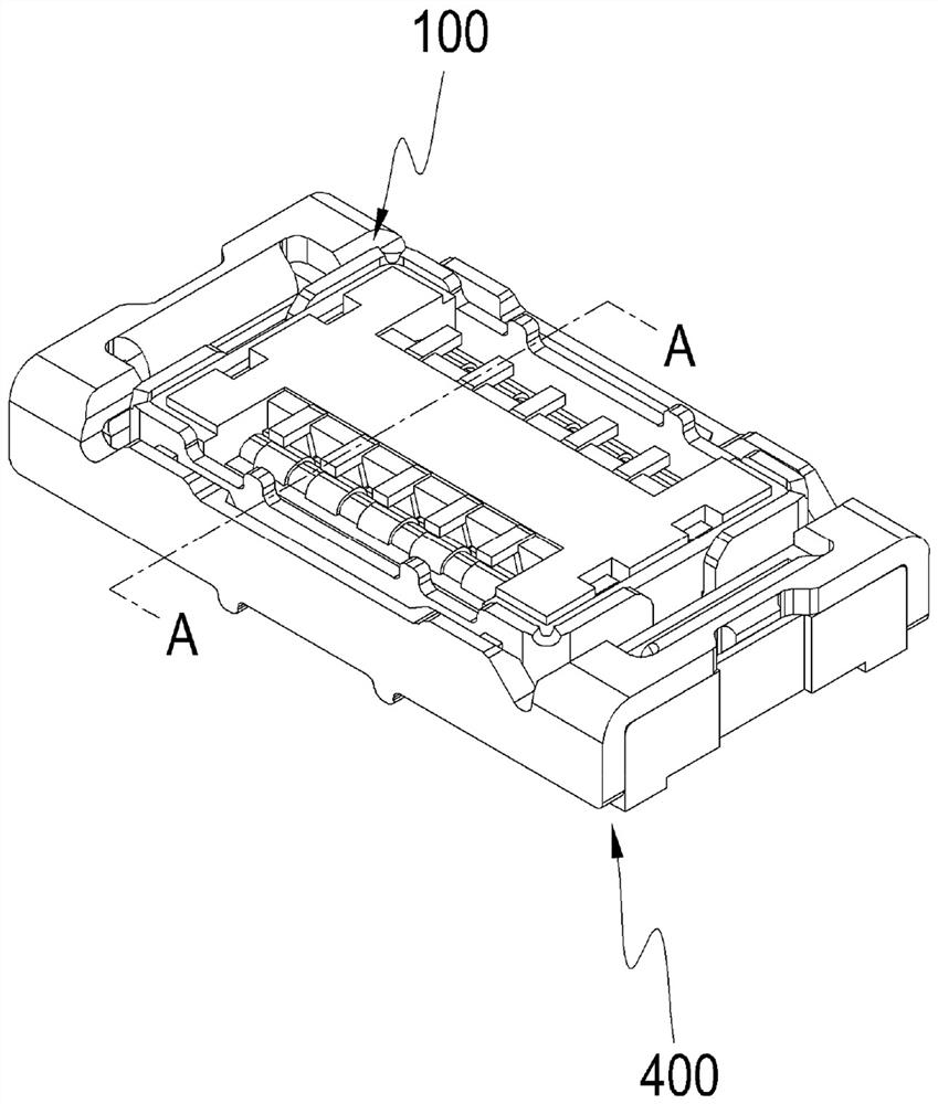 Terminal structure of electric connector