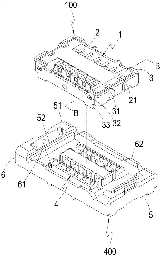 Terminal structure of electric connector