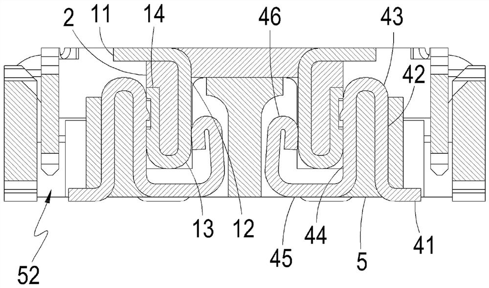 Terminal structure of electric connector