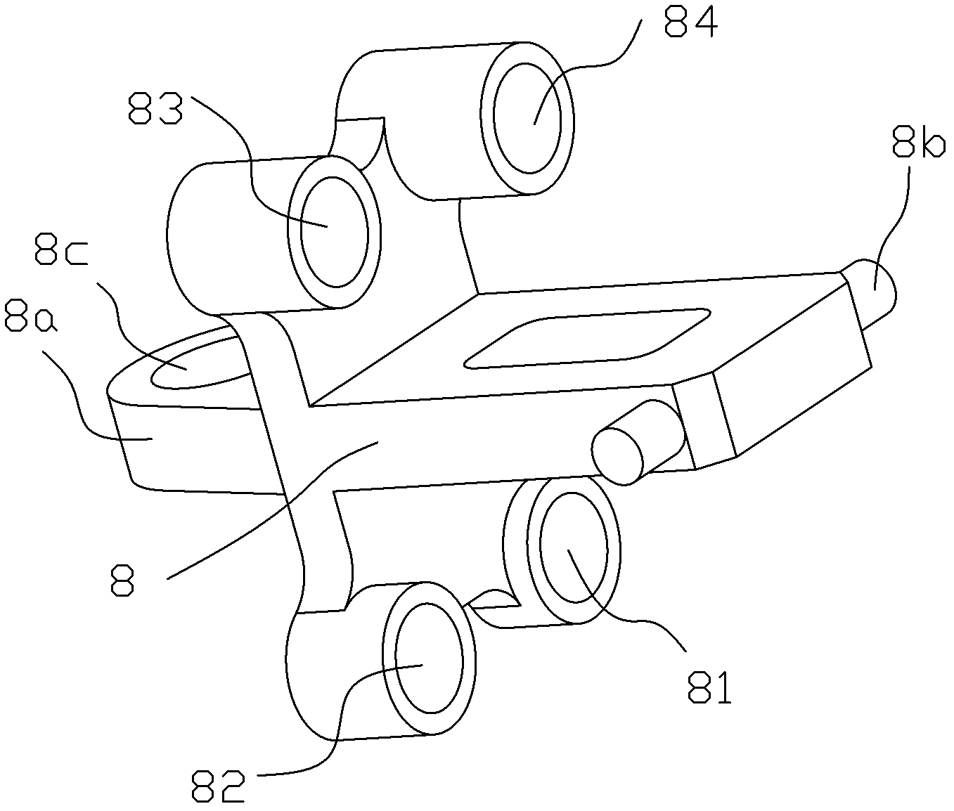 Three-dimensional five-axis computerized numerical control laser cutting machine