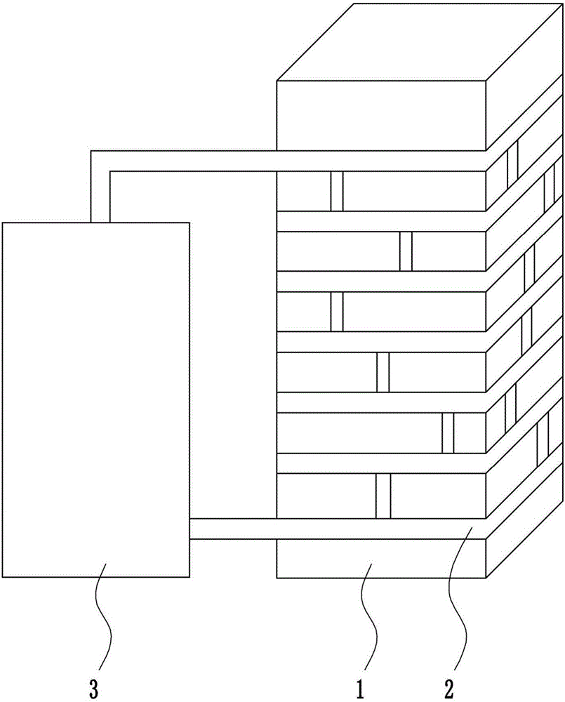 Heat dissipation device of big data human-computer machine