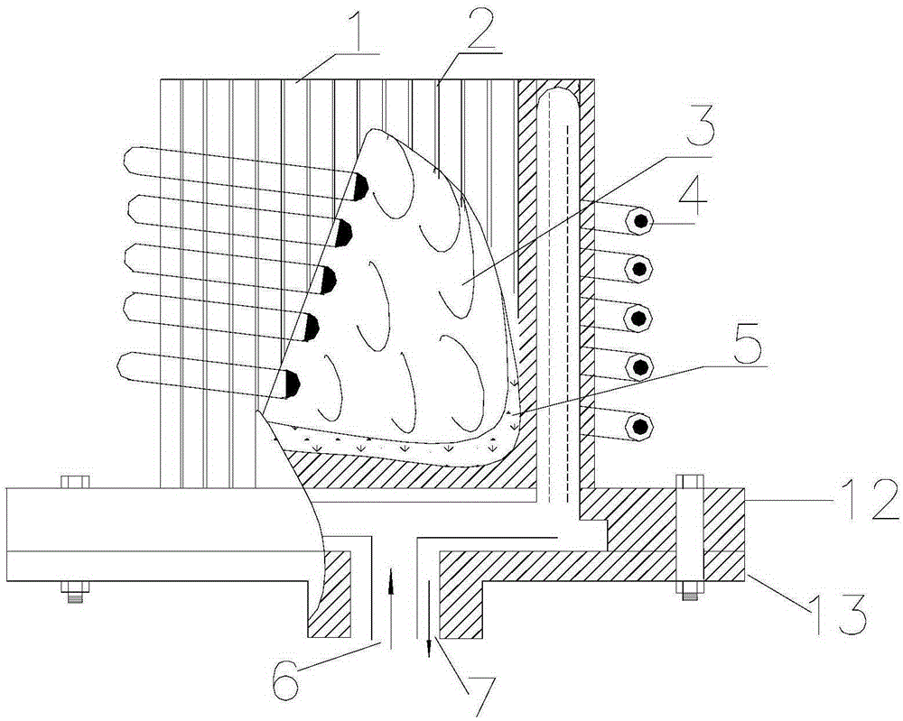 Electromagnetic induction vacuum device for titanium-based alloy smelting and mix-melting