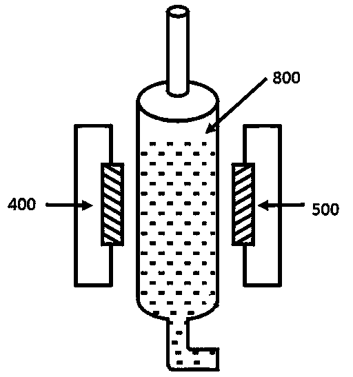 On-line relative blood volume detection device and detection method