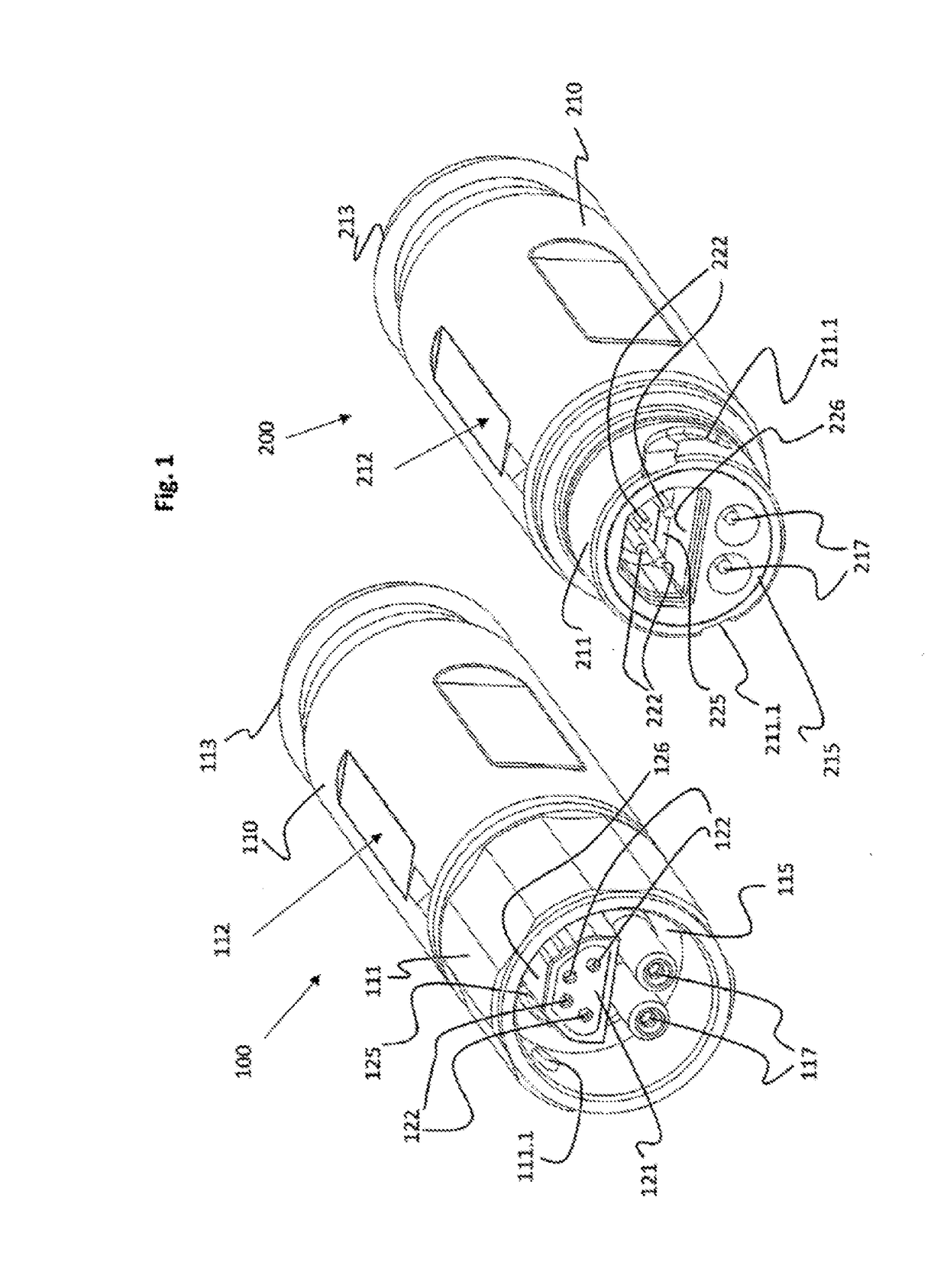 Hybrid plug connector