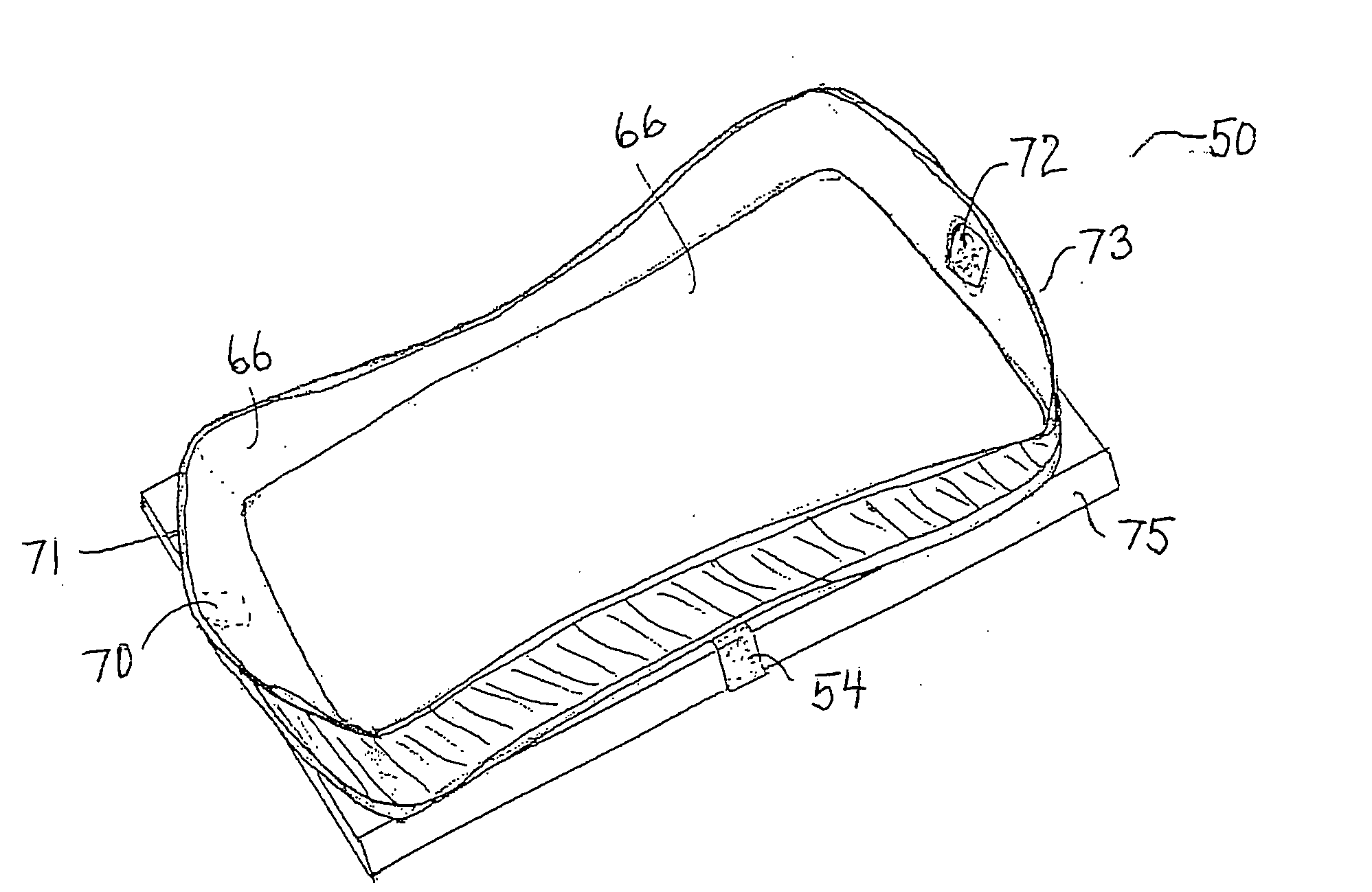 Travel tray liner