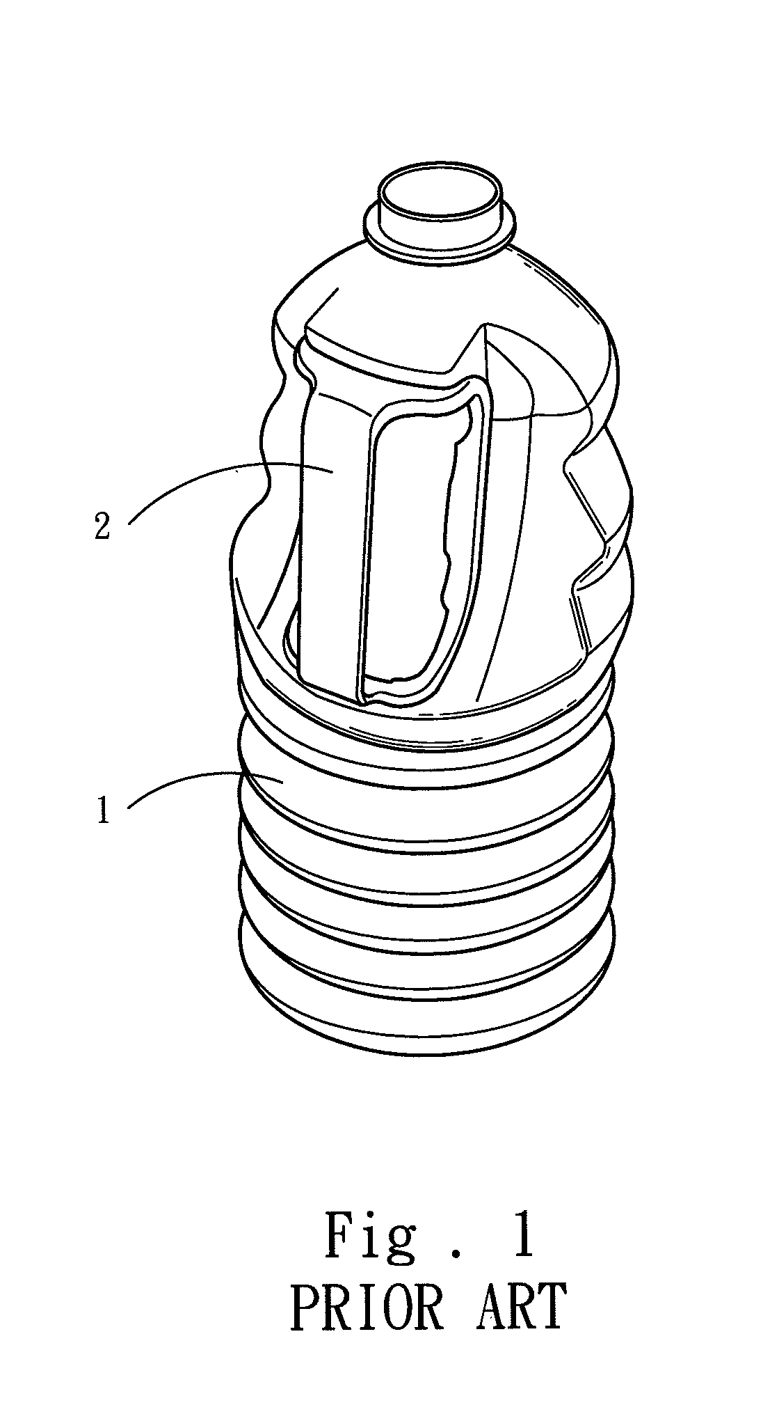 Method of aligning handles in rows for a rotating blow-molding machine for handled-bottles