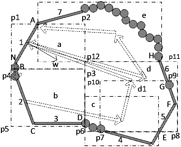 Control method for autonomous mobile robot walking along edge