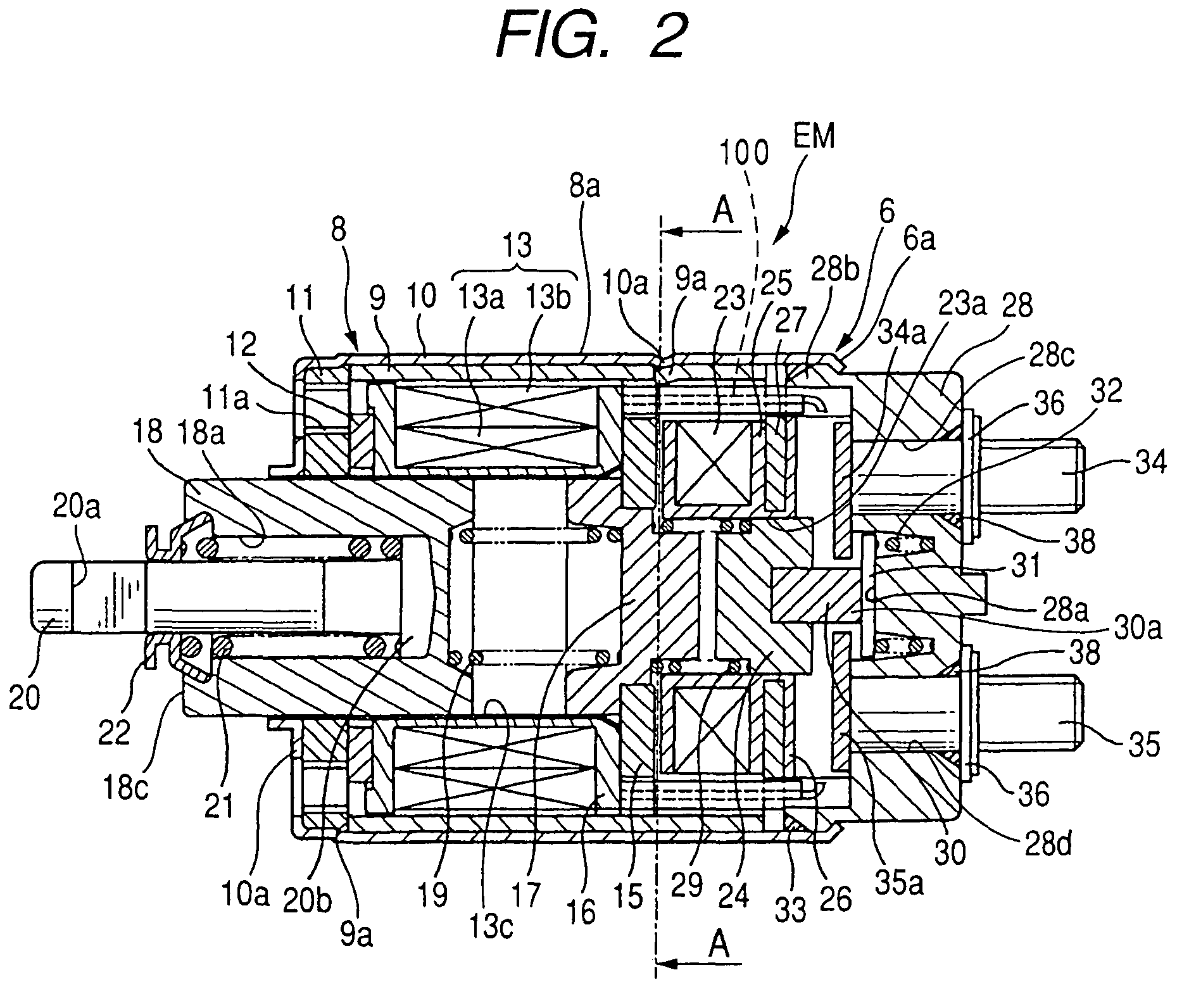 Starter with compact structure