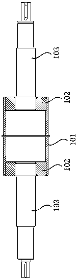 Glass kiln transition roller machining method