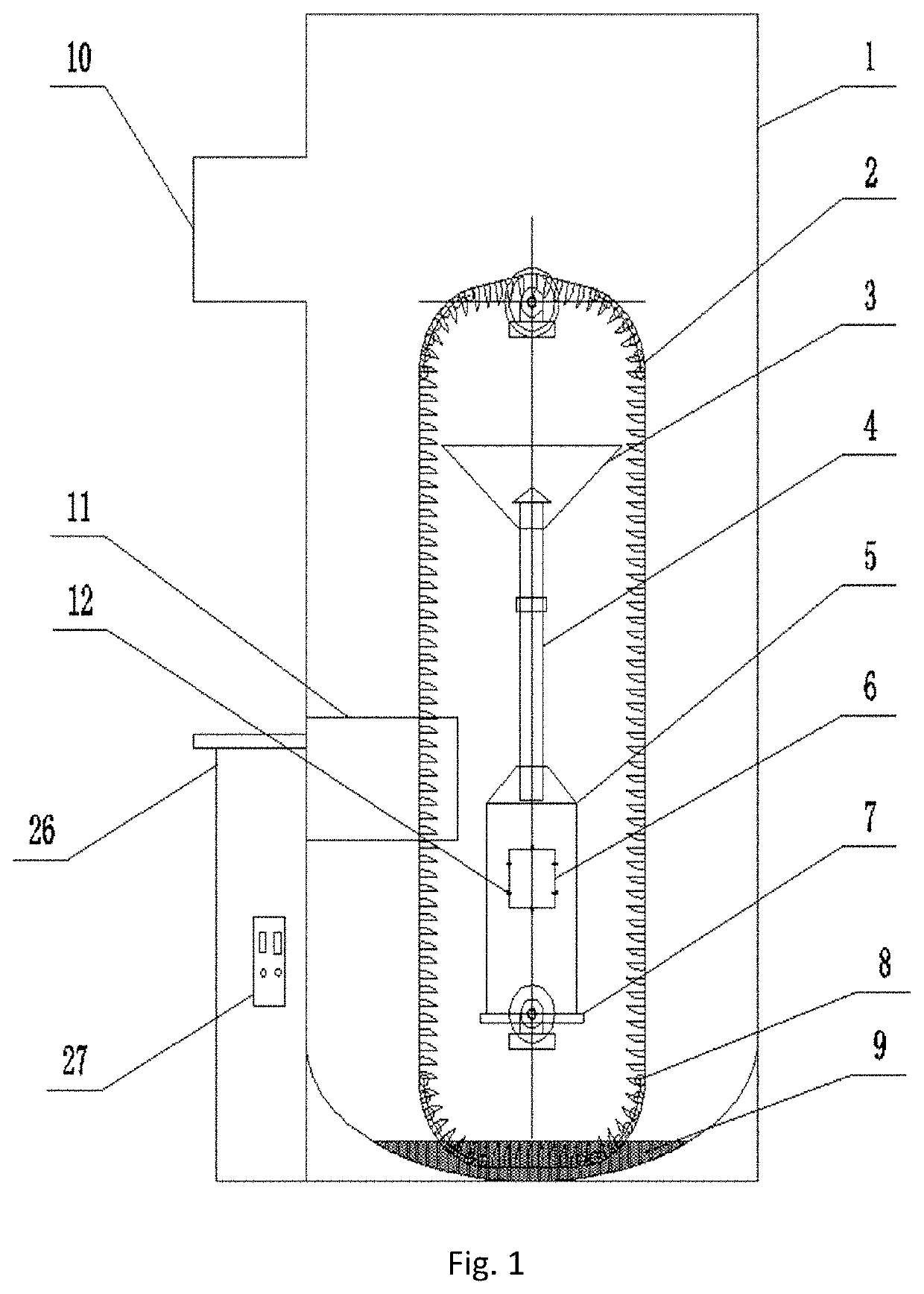 Automatic sand abrasion device