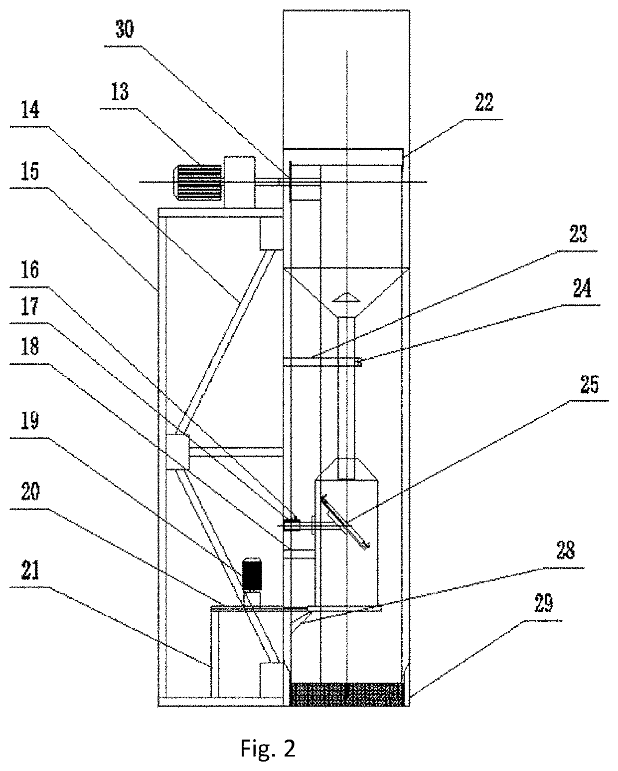 Automatic sand abrasion device