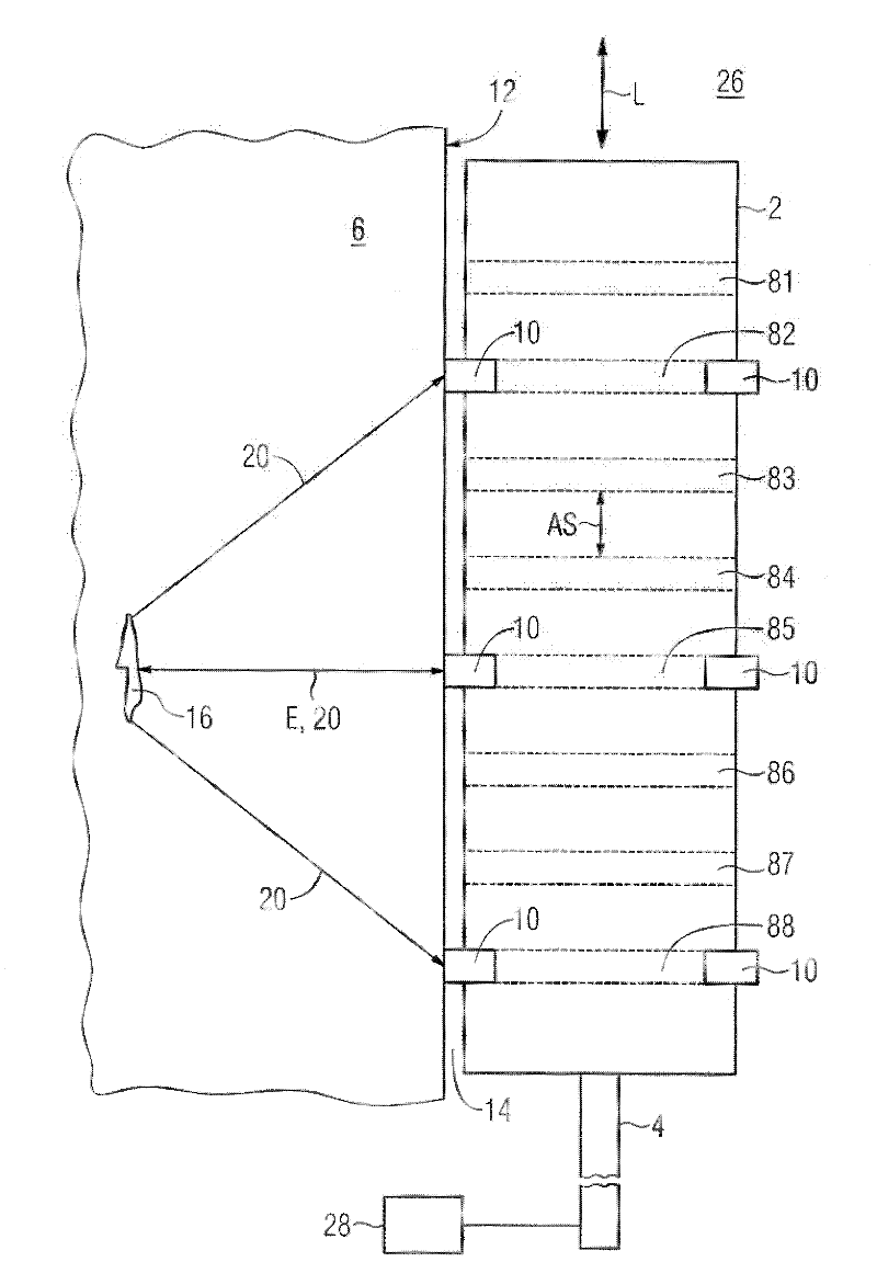 Method and device for ultrasonic testing