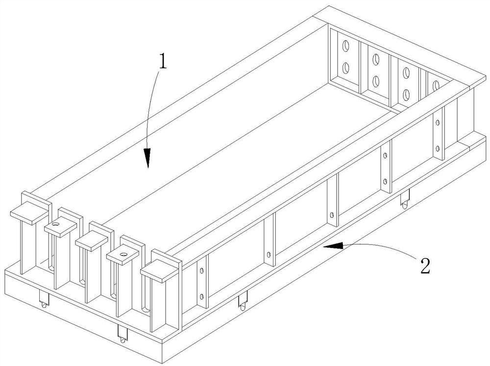 An assembled concrete prefabricated component mold