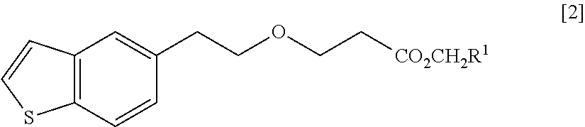 Process for production of 1-(3-(2-(1-benzothiophen-5-yl)- ethoxy)propyl)azetidin-3-ol or salts thereof