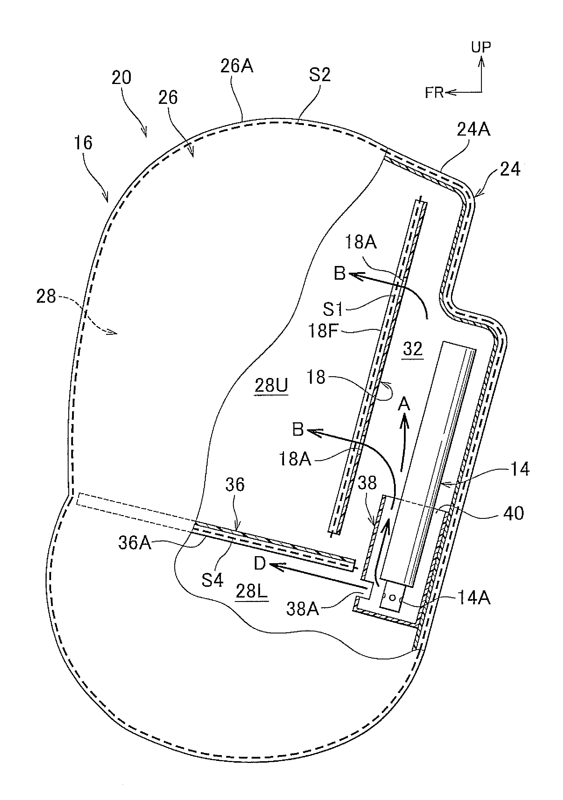 Vehicle side airbag apparatus