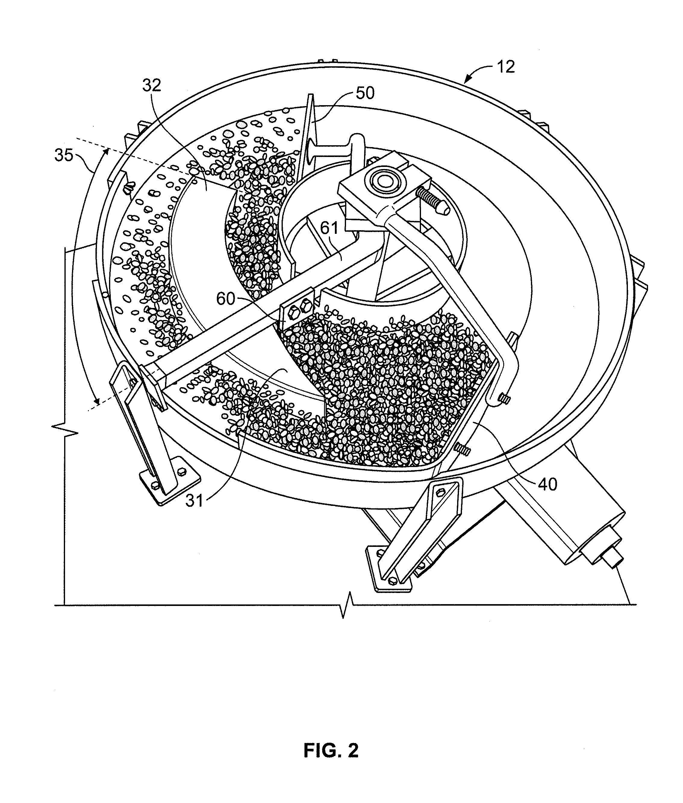 Apparatus and method for presenting a particulate sample to the scanning field of a sensor device