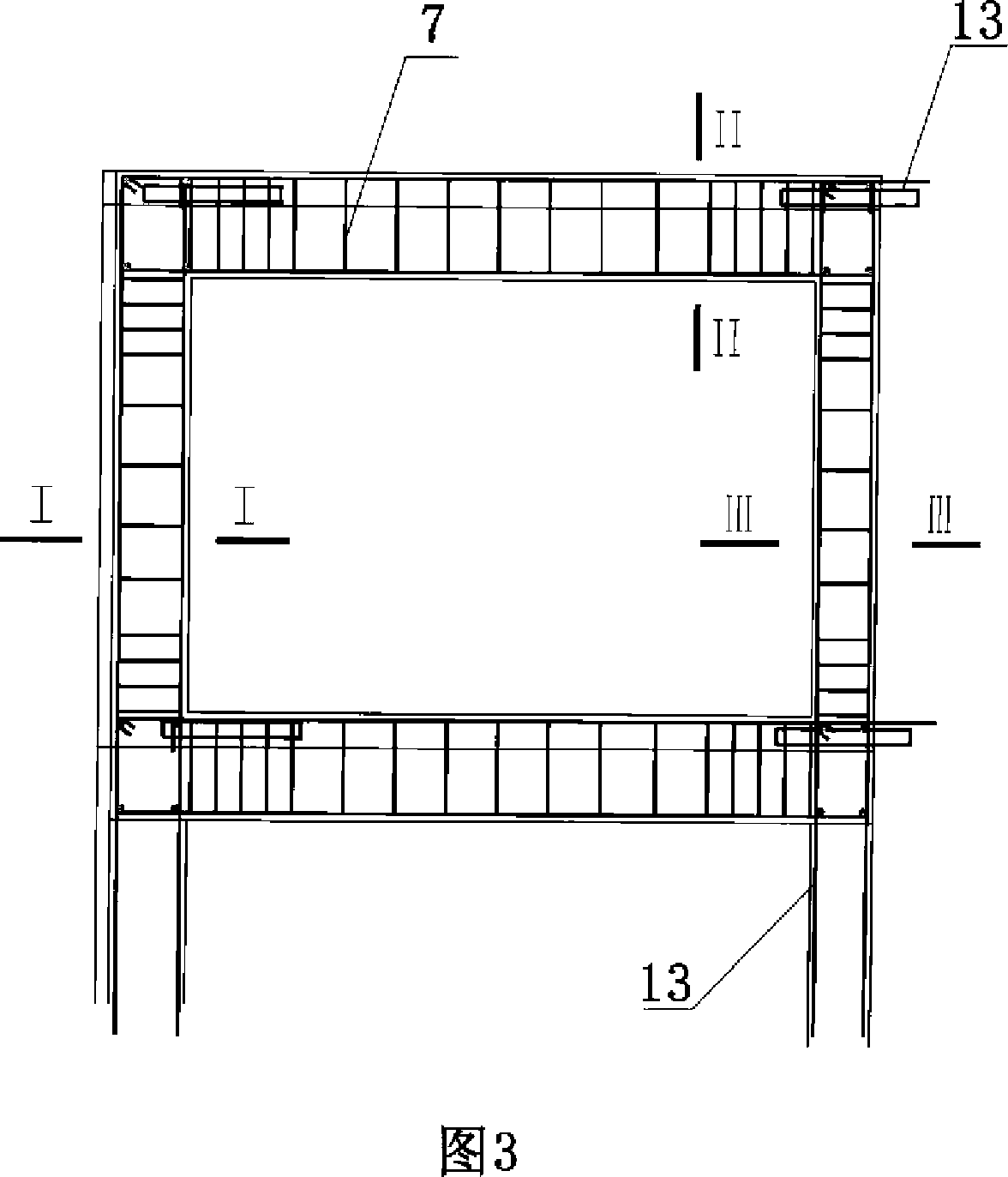 Porous light concrete and common concrete composite member, method for producing same, and building therefrom