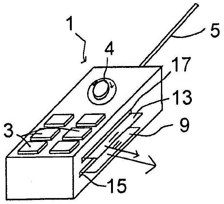 Radio control system for controlling at least one machine, in particular a crane