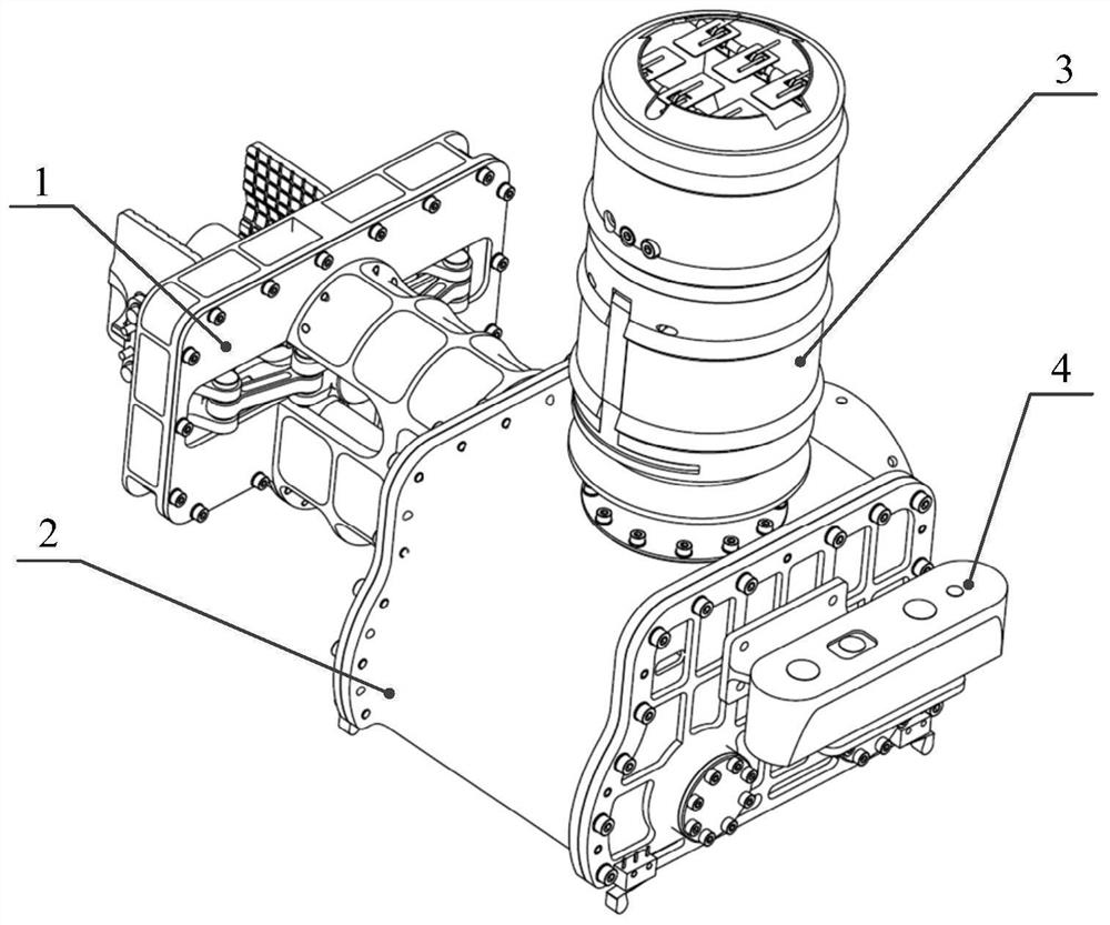 A small celestial body integrated sampler with grinding and clamping functions