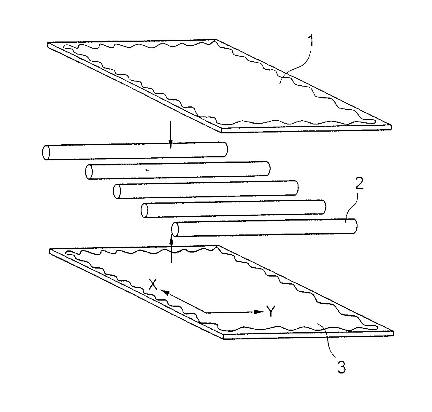 Wick, plate type heat pipe and container