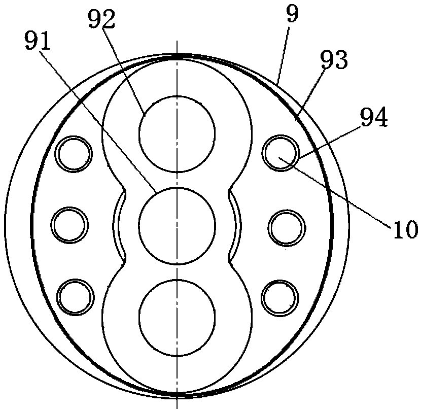 Speed reducer output end sealing structure and RV speed reducer composed of same