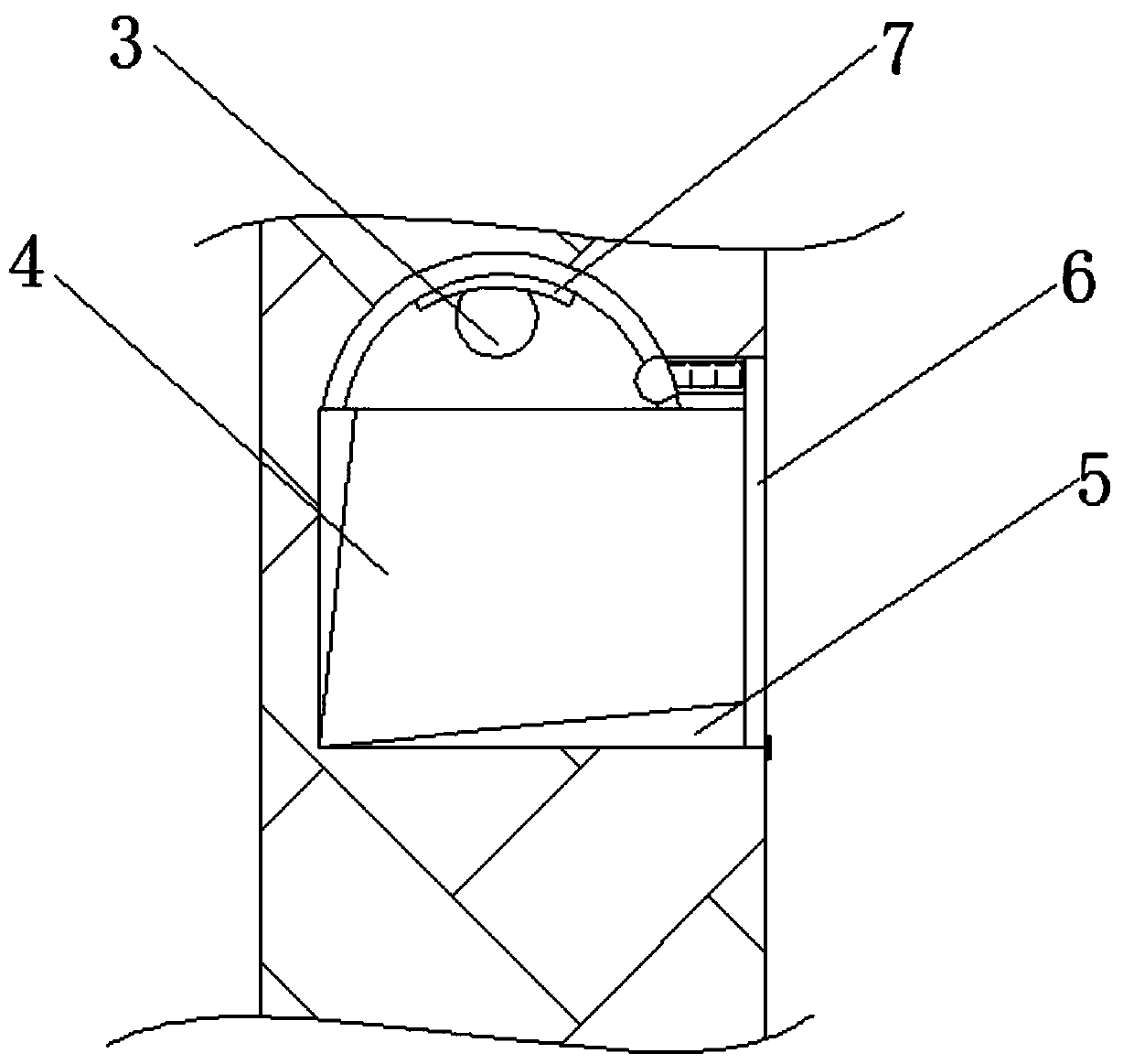 An arrival indicator light device outside the elevator hall that can adapt to the brightness of the environment