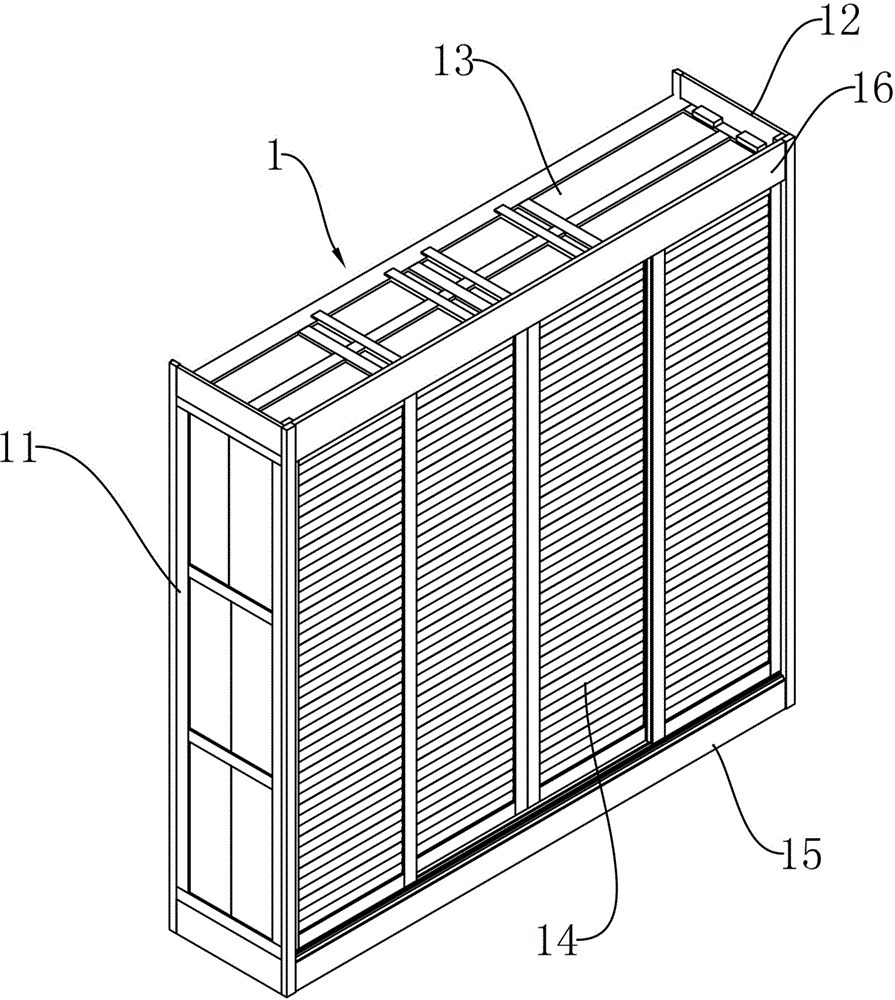 Disassembly and assembly type wardrobe