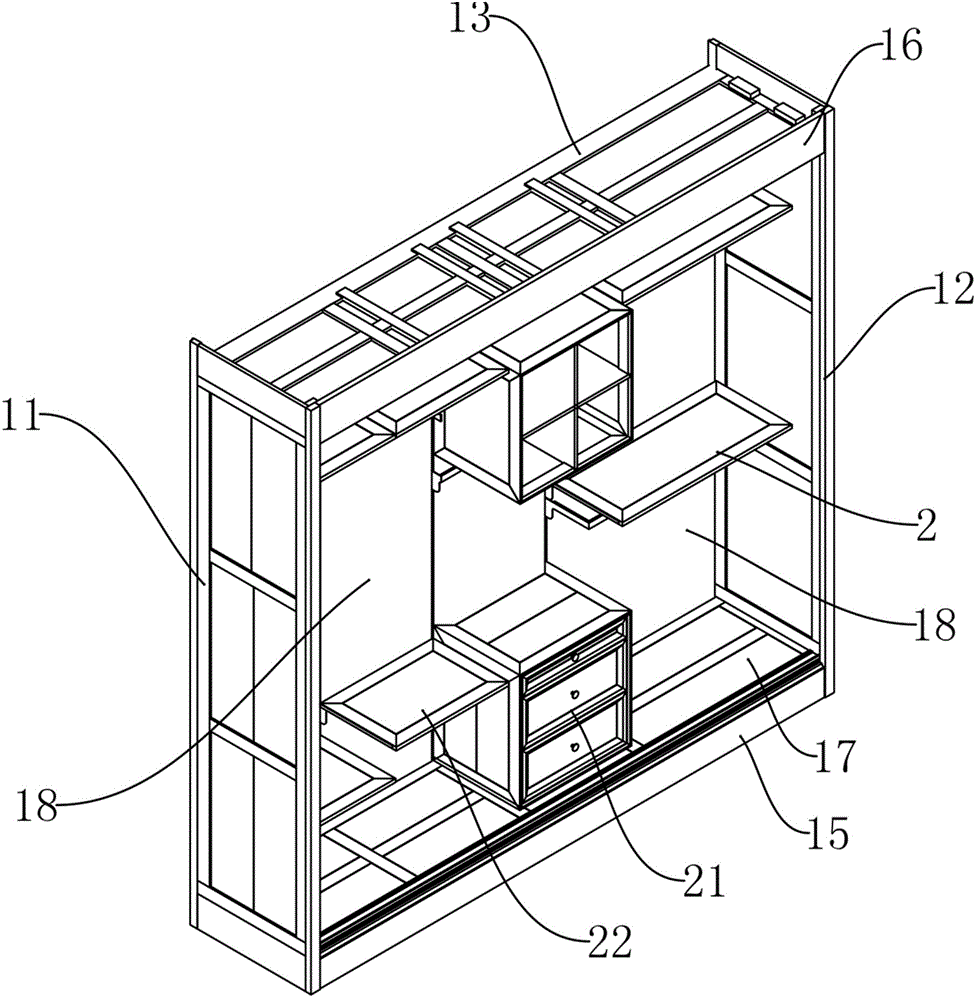 Disassembly and assembly type wardrobe