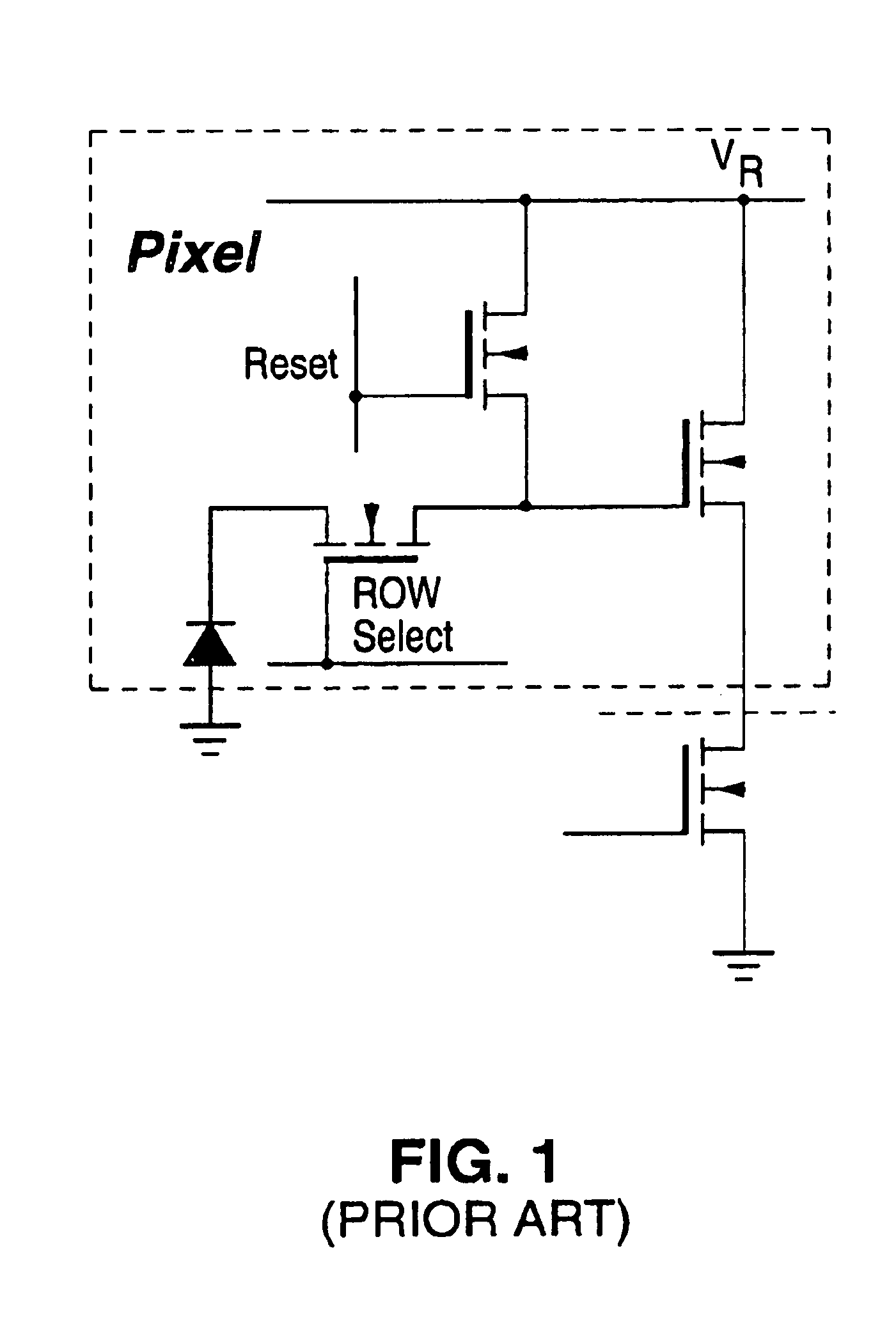 Compact active pixel with low-noise image formation