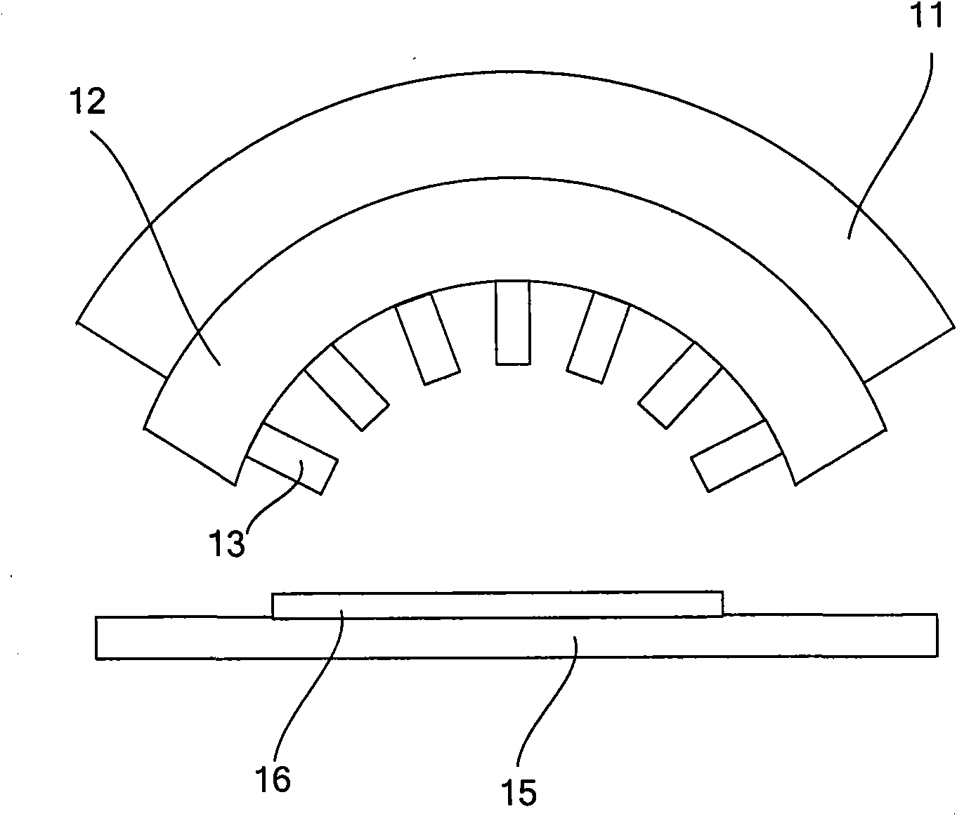 Optical testing device