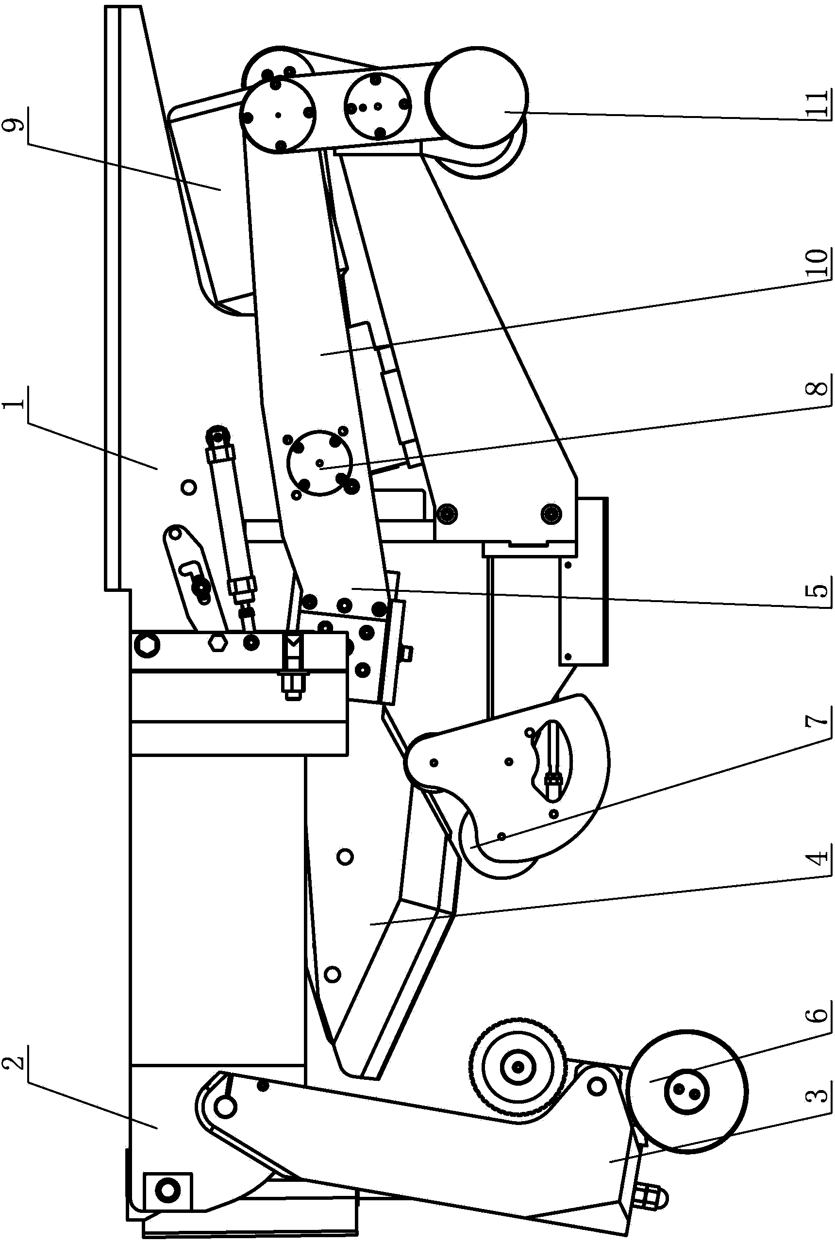 Automatic fifty-fifty splitting robot with single-shaft dual-crank rocking bar mechanism