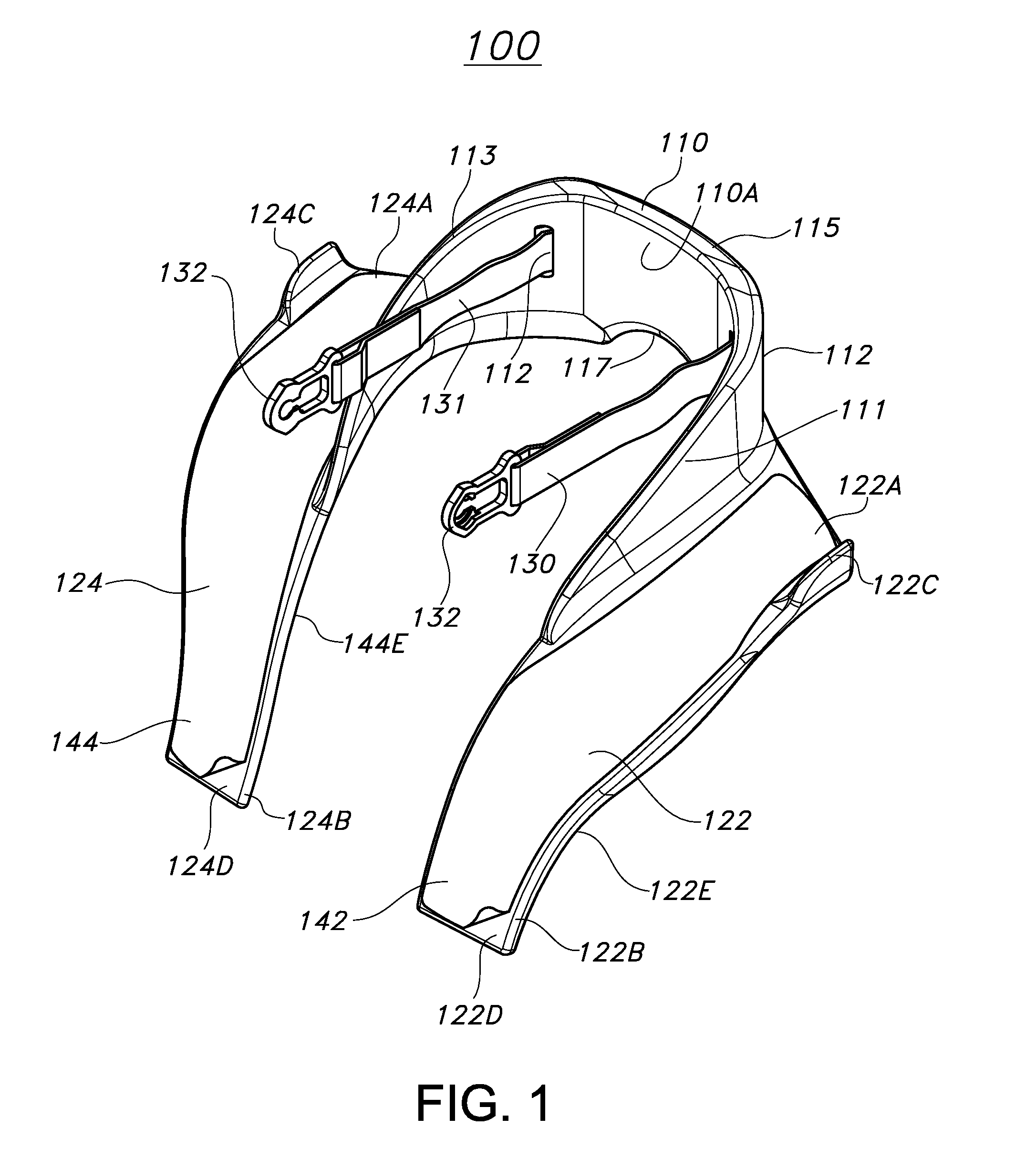 Head and neck support device with low collar